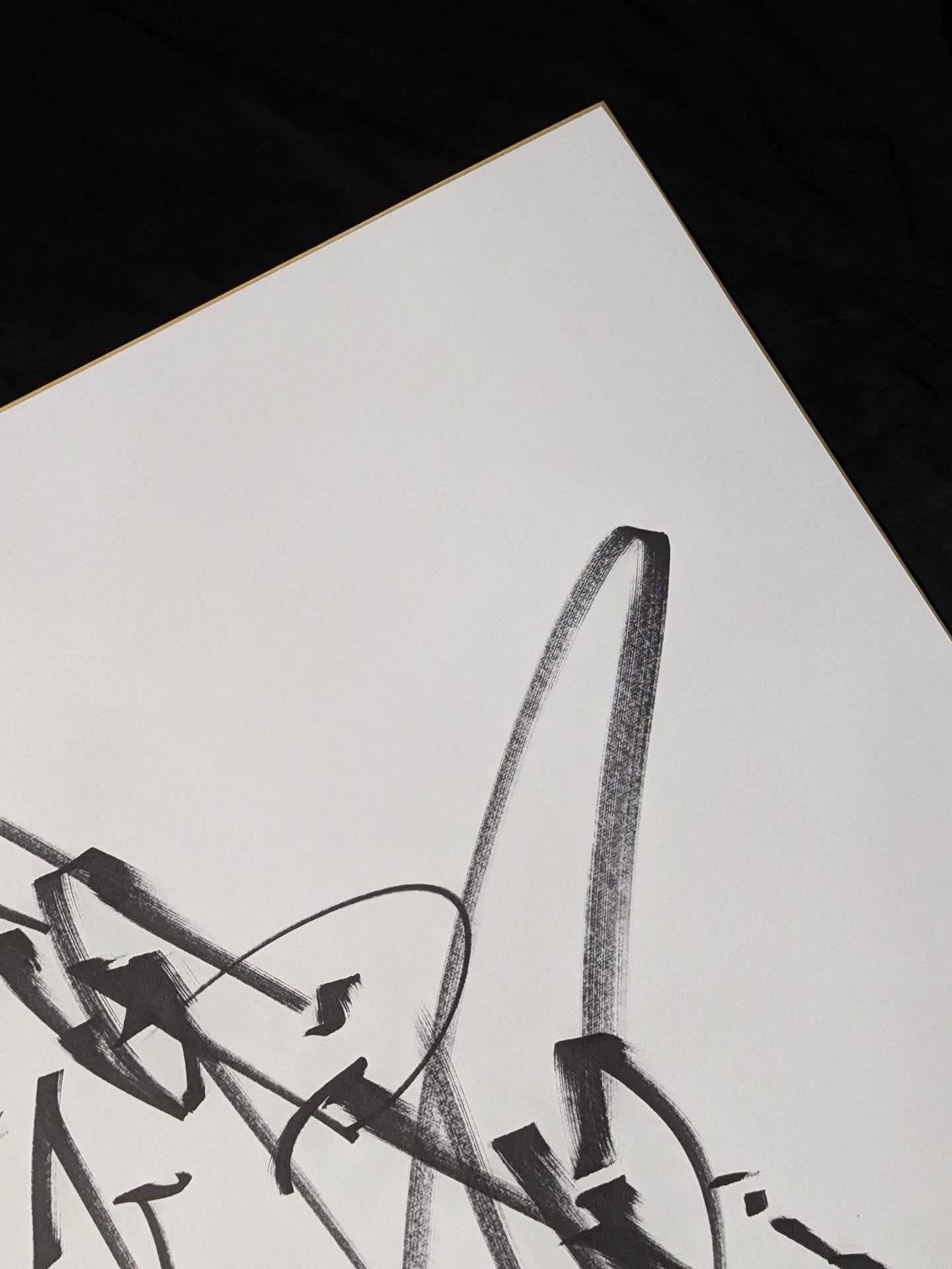 Antonio Inoki  (Fighting Spirit, Extra Large) Shikishi ( Autograph board ) )