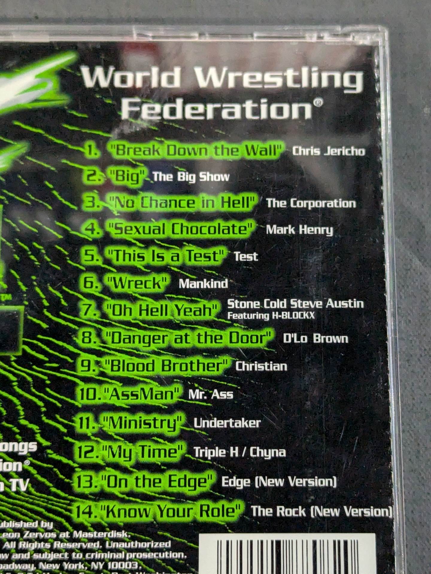 WWF The Music Volume4 (Input Disc)