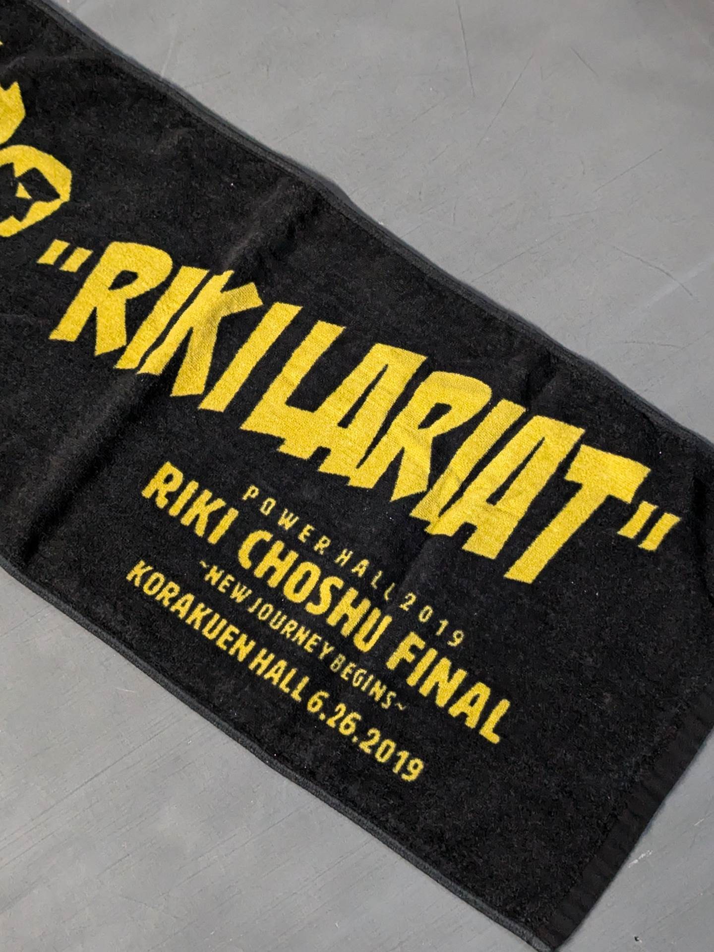 Riki Choshu "6.26 POWER HALL 2019 RIKI LARIAT" Face Towel