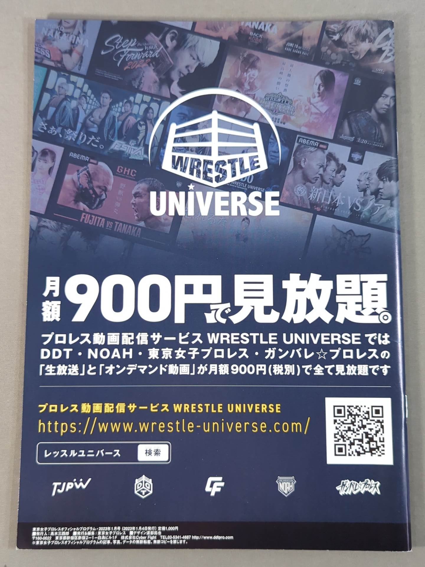 東京女子プロレス オフィシャルプログラム TJPW Vol.18