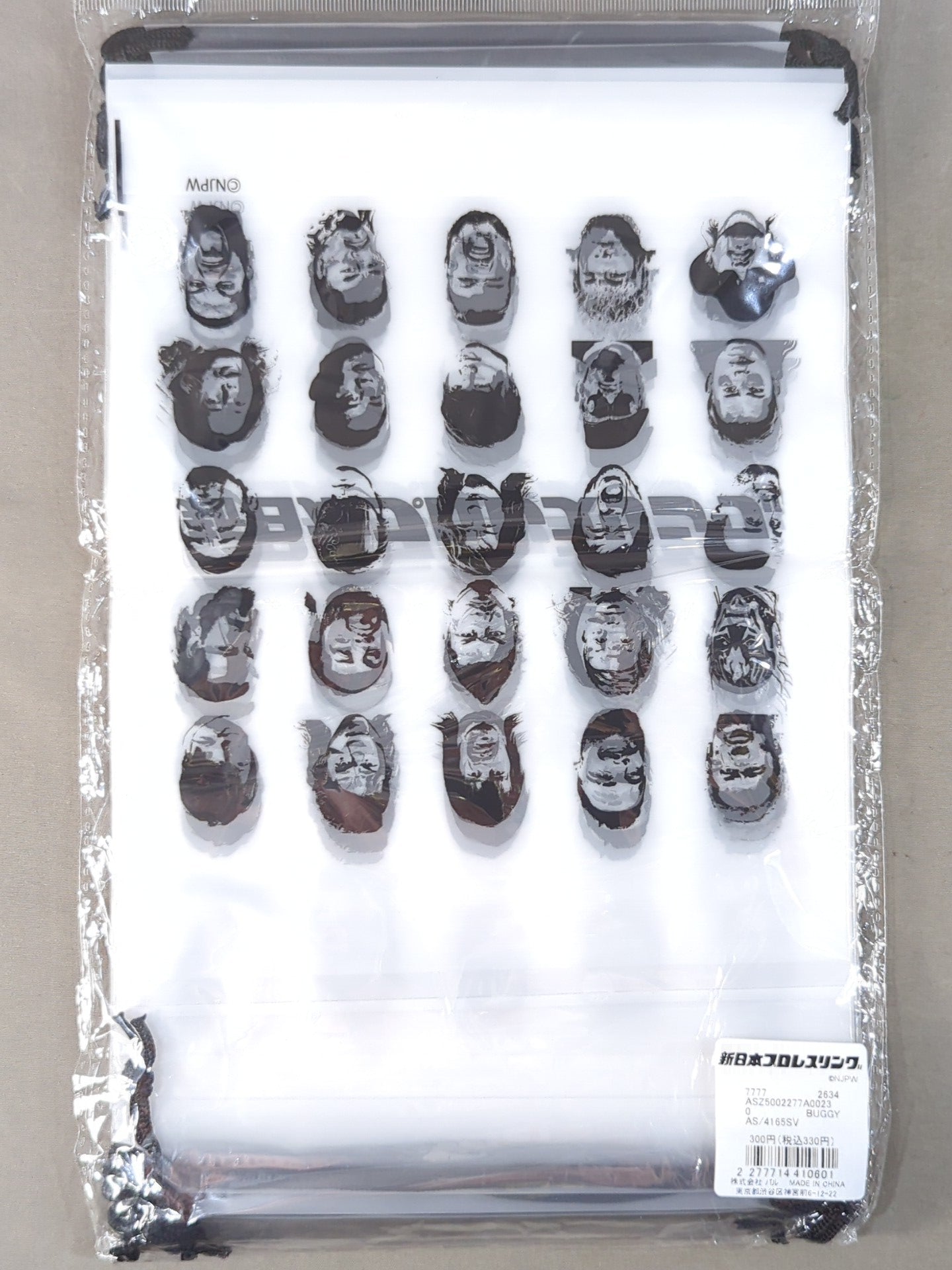 ★ASOKO de 新日本プロレス★ buggy柄 ビニール巾着セット