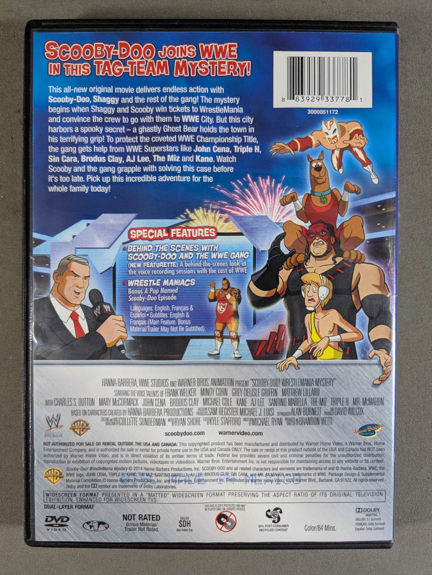 SCOOBY-DOO! WRESTLEMANIA MYSTERY ORIGINAL MOVIE