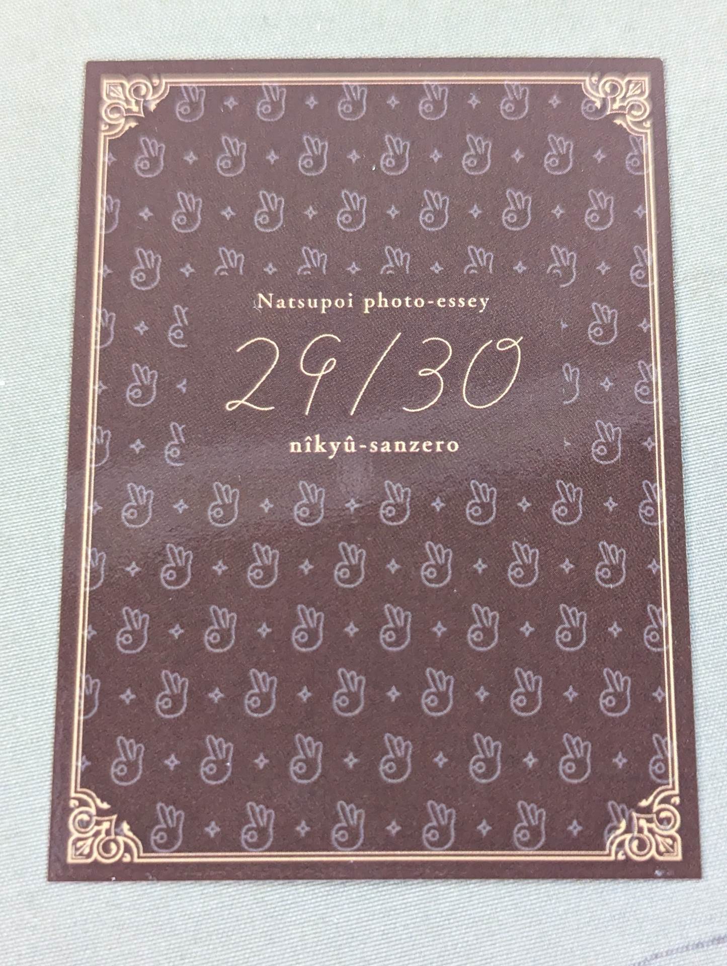 【直筆サイン&特典トレカ入り】なつぽいフォトエッセイ 29/30 (にーきゅーさんぜろ)