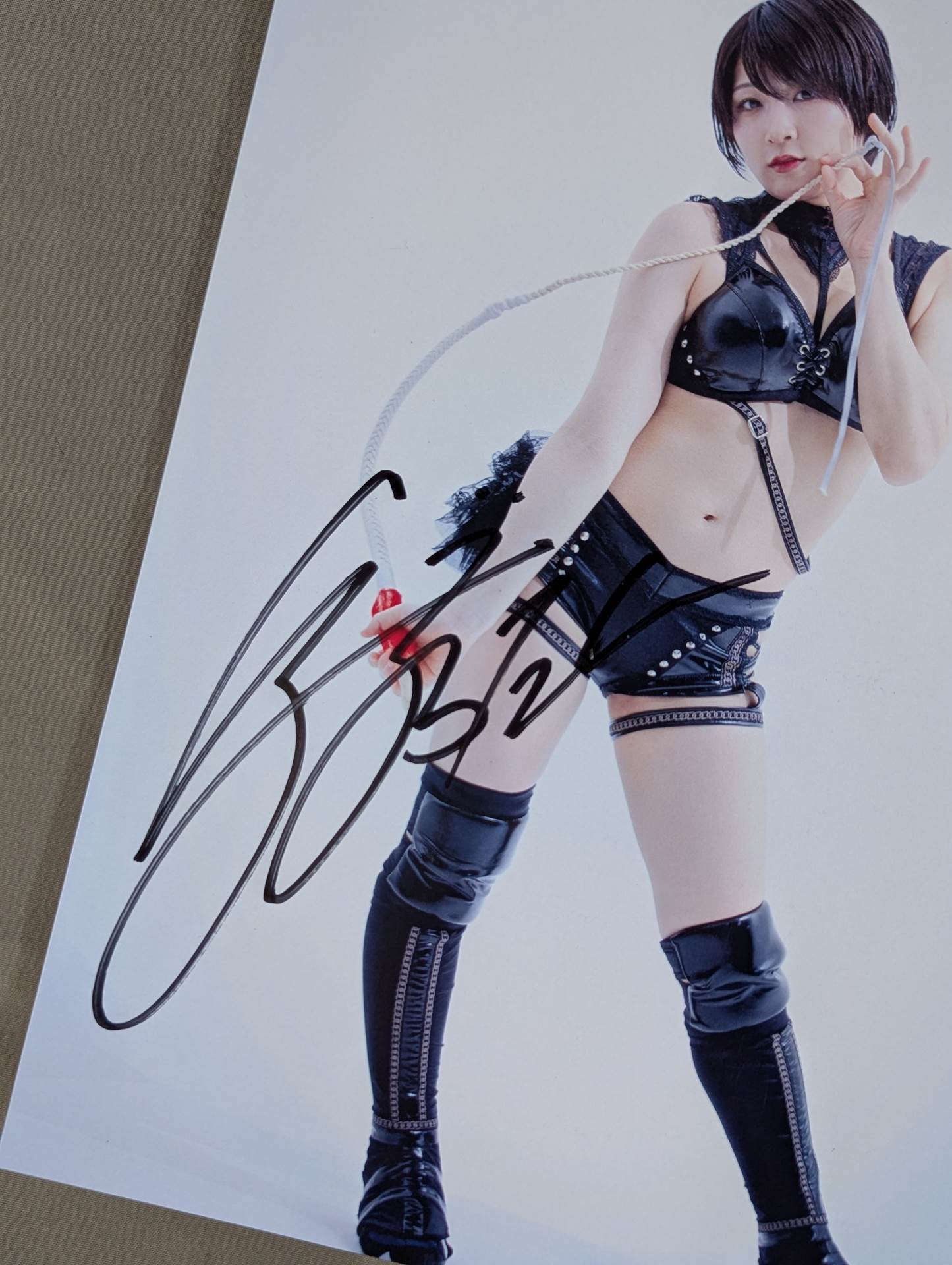 安納サオリ 直筆サイン入り スターダムポートレート(C-6)