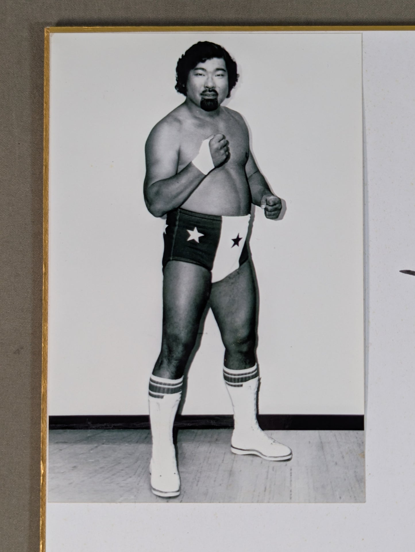 タイガー戸口(白黒ブロマイド貼付)