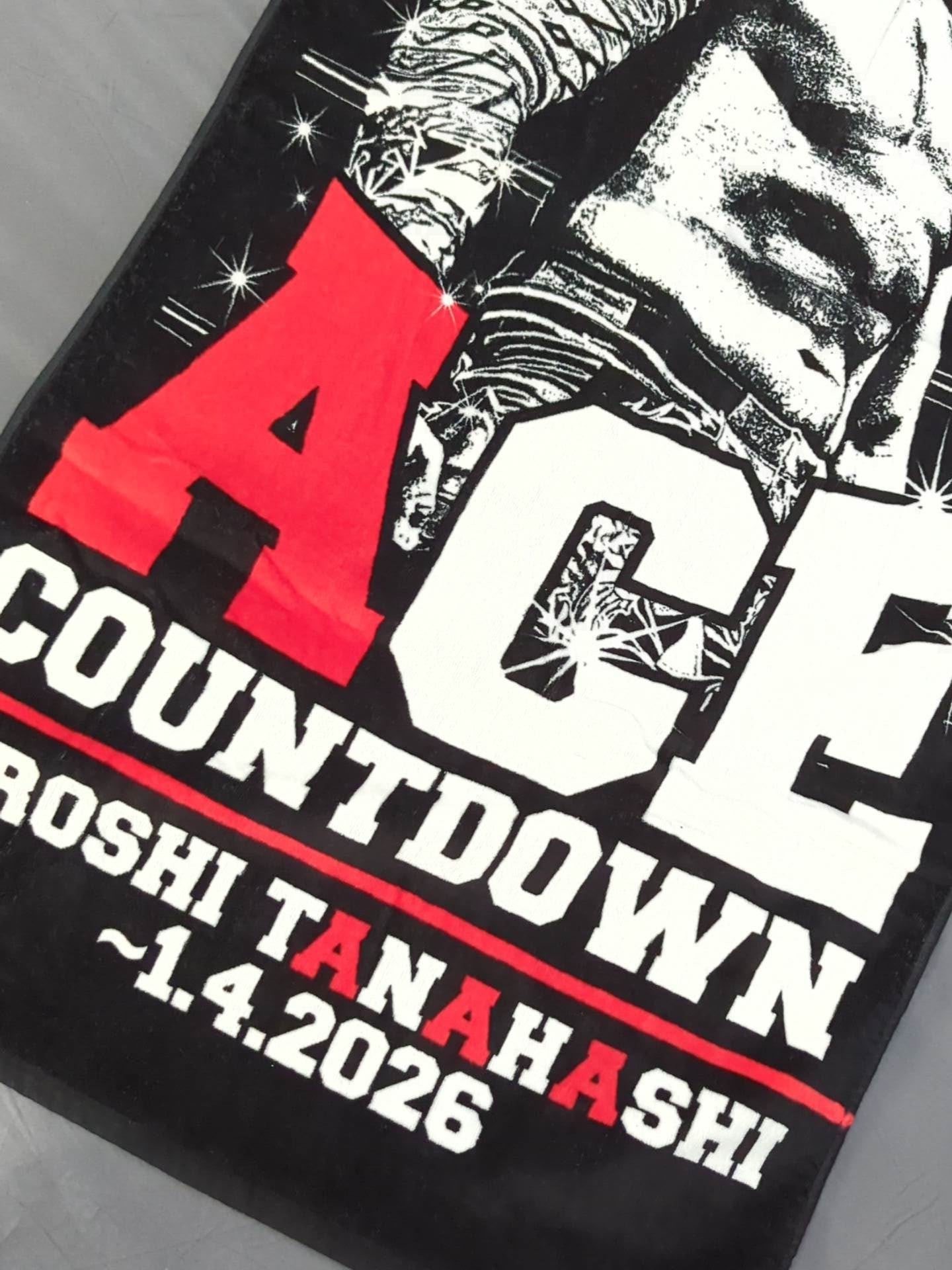 Hiroshi Tanahashi "FINAL ACE COUNTDOWN" Bath Towel
