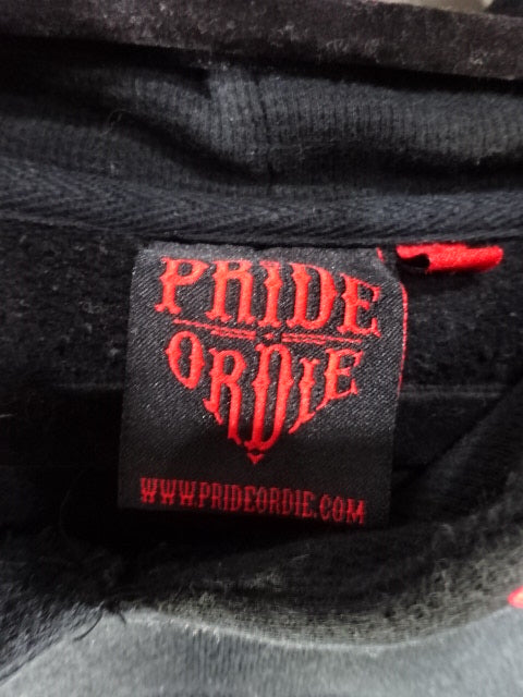 PRIDE OR DIE Pullover Hoodie (1) (Black)