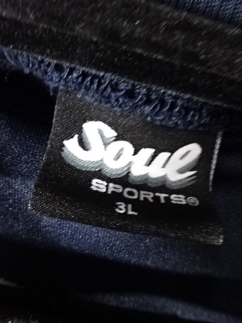 New Japan Pro Wrestling ×SOUL Lion Mark Jersey Jacket (2) (Navy ×White))