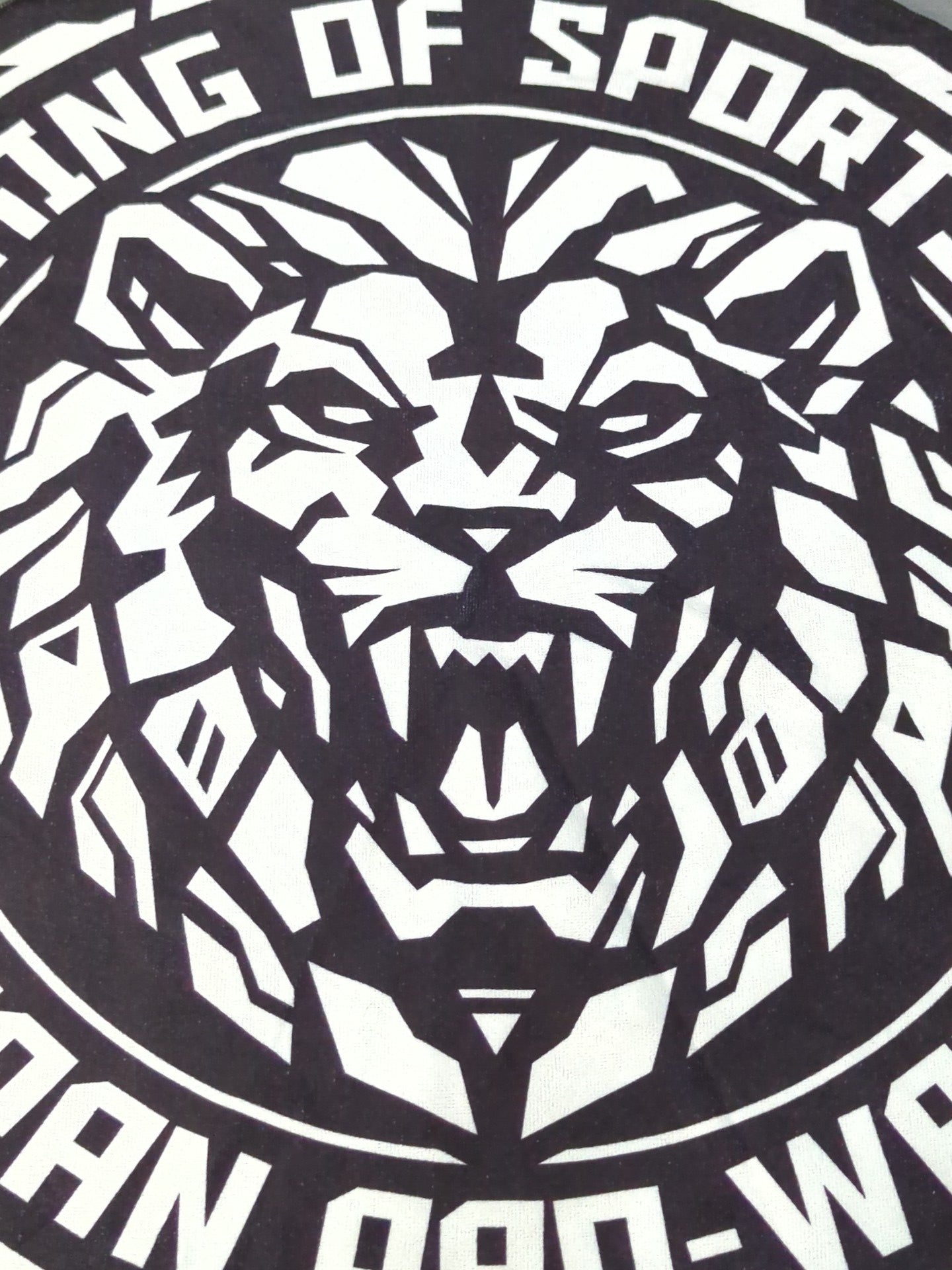 ★新日本プロレス×三越伊勢丹グループ★ エムアイカード入会特典 オリジナルジャンボサークルタオル(黒×白)