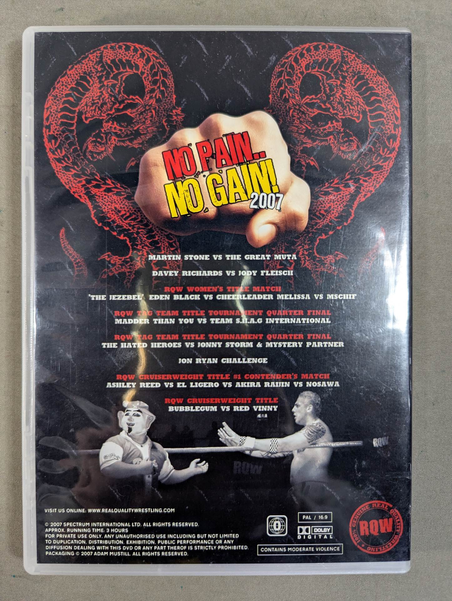 ★ Great Muta visit! ! ★ RQW NO PAIN NO GAIN 2007