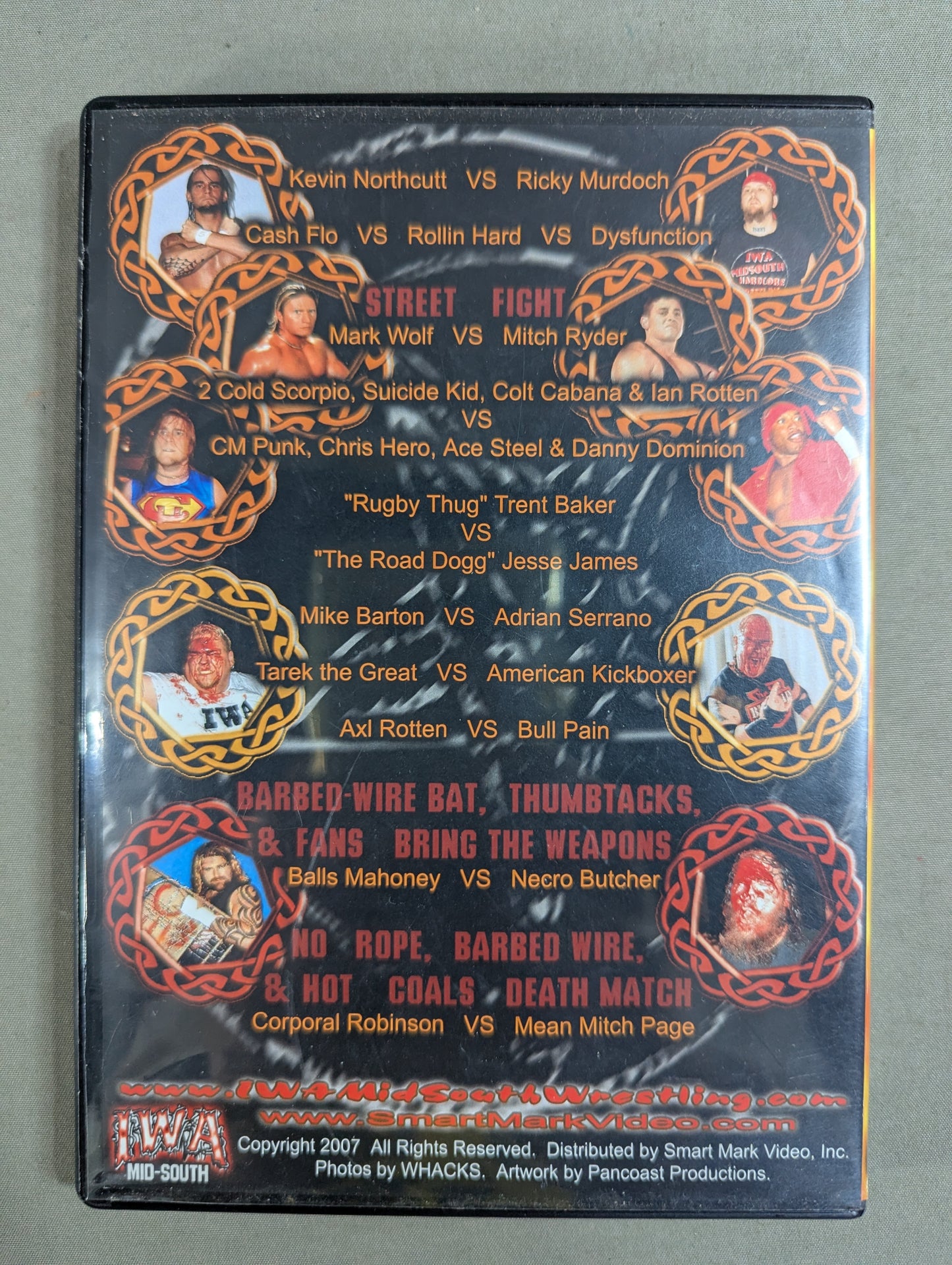 IWA MID SOUTH HARDCORE hell & book 2001