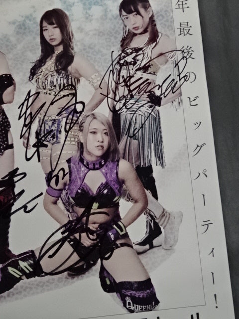 [4 fighters hand signed autograph 】STARDOM YEAREND CLIMAX 2020