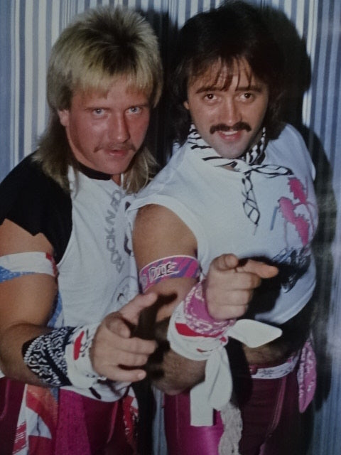The Rock and Roll Express GONG JUMBO PIN-UP Wrestling SELECTION