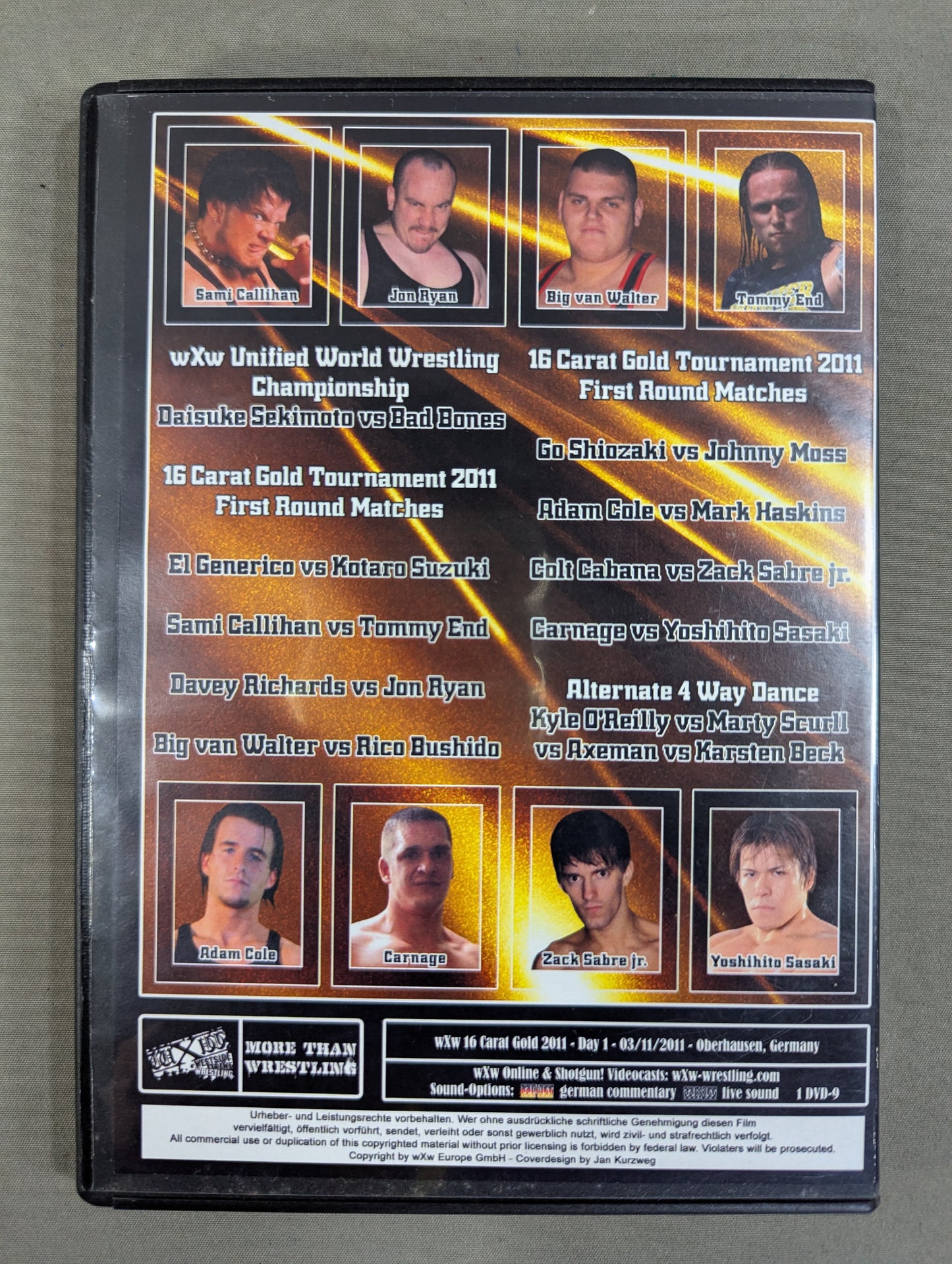 WXW 16 CARAT GOLD 2011 DAY.1