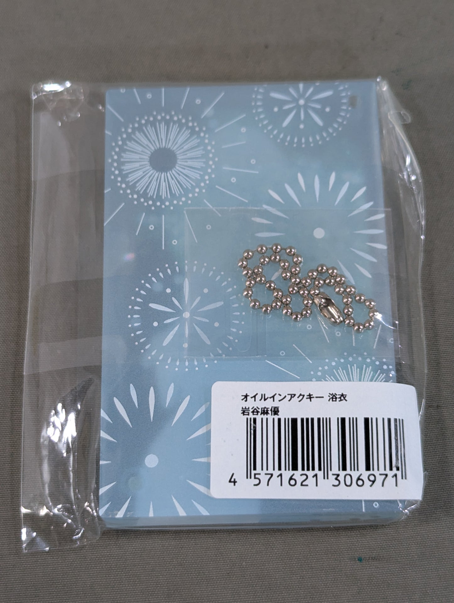 Mayu Iwatani Oil in Aqua Yukata