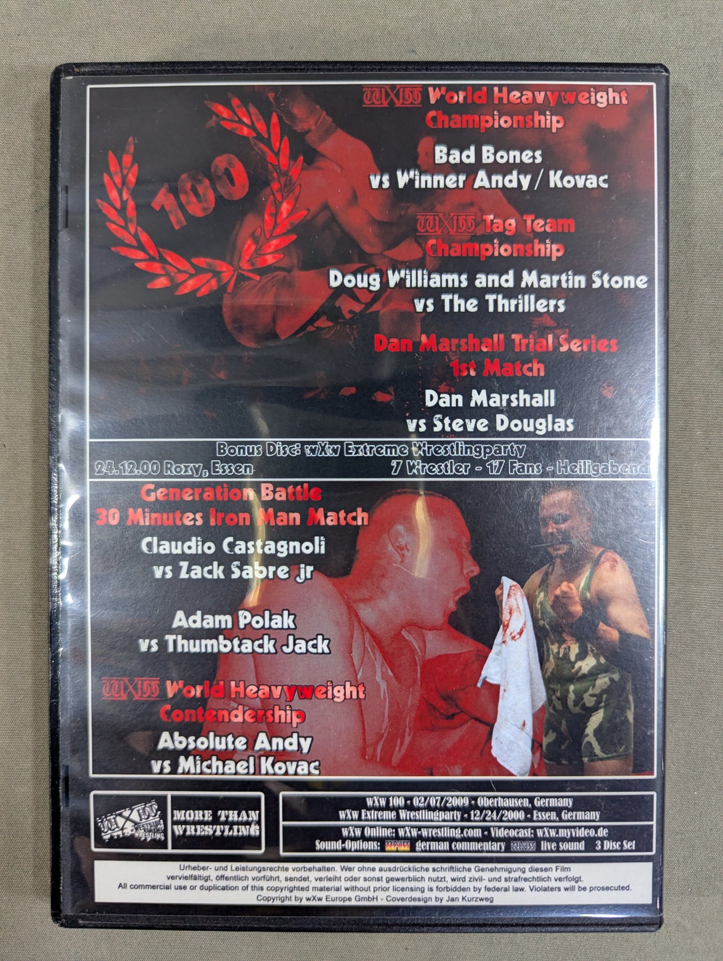 WXW 100 ★Bonus Disc:Extreme Wrestlingparty 2000★