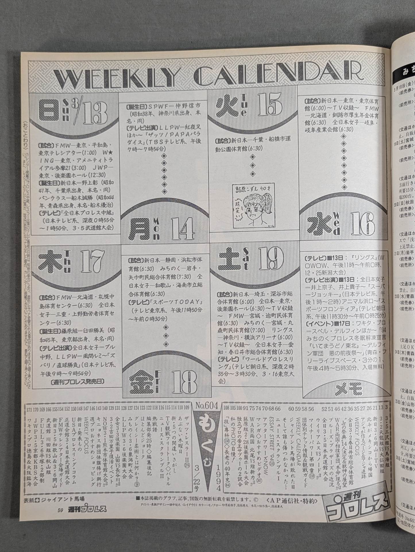 Weekly Pro Wrestling 604