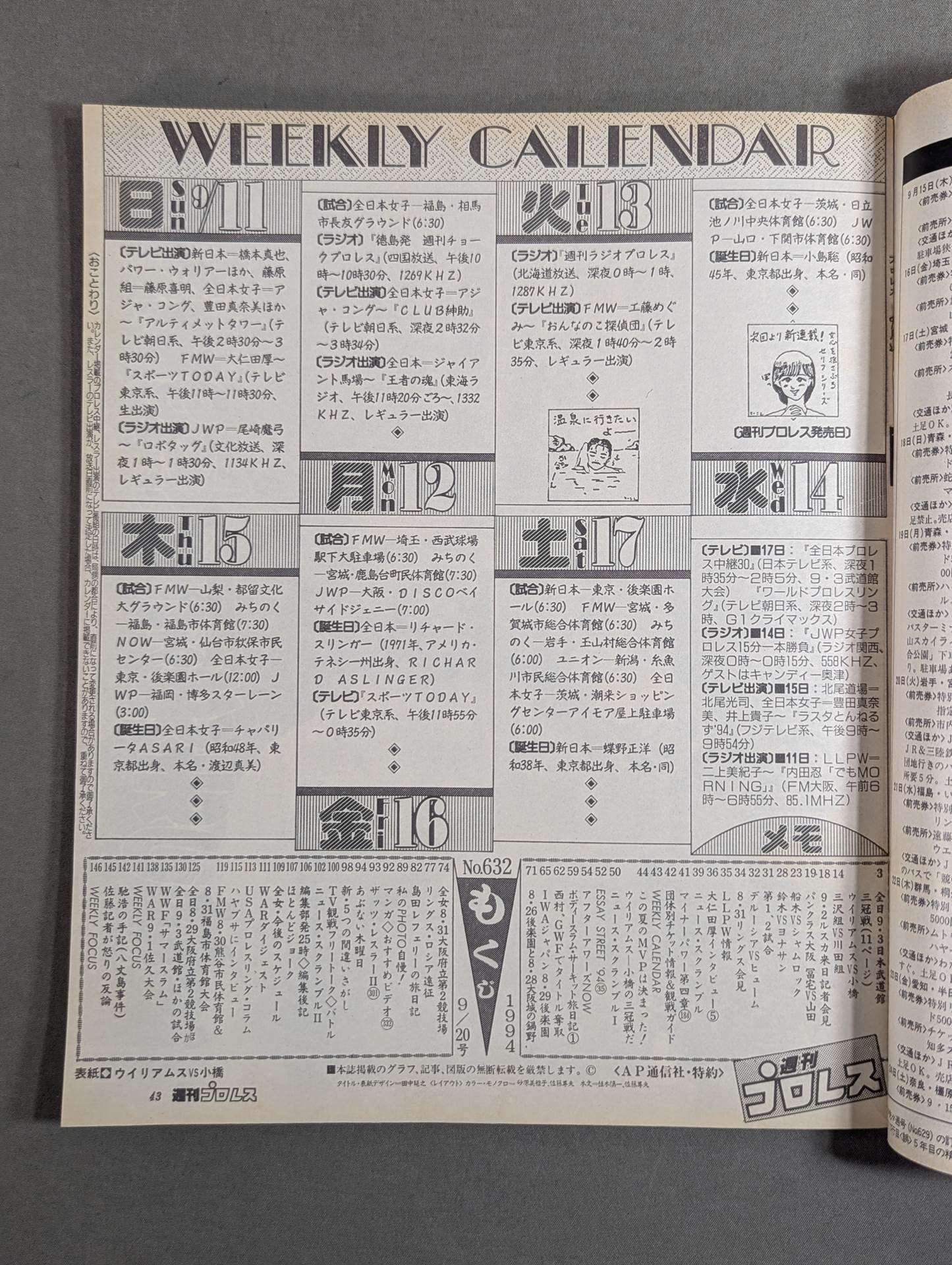 Weekly Pro Wrestling 632