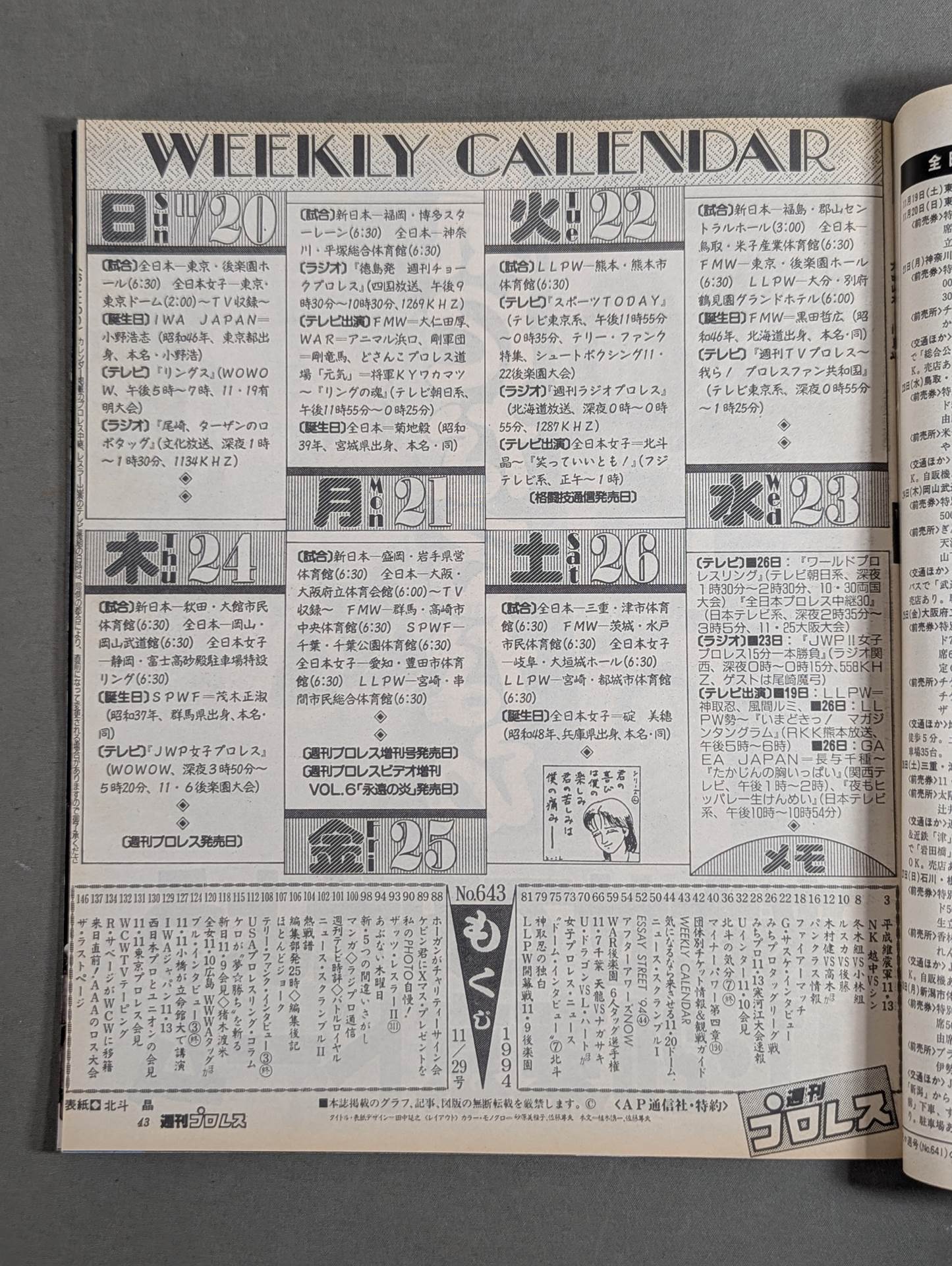 Weekly Pro Wrestling 643