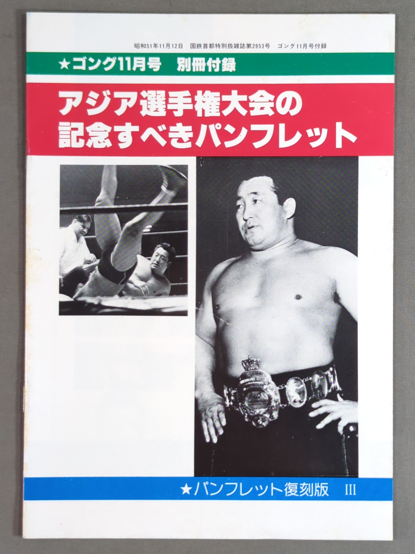 パンフレット【復刻版】③ アジア選手権大試合