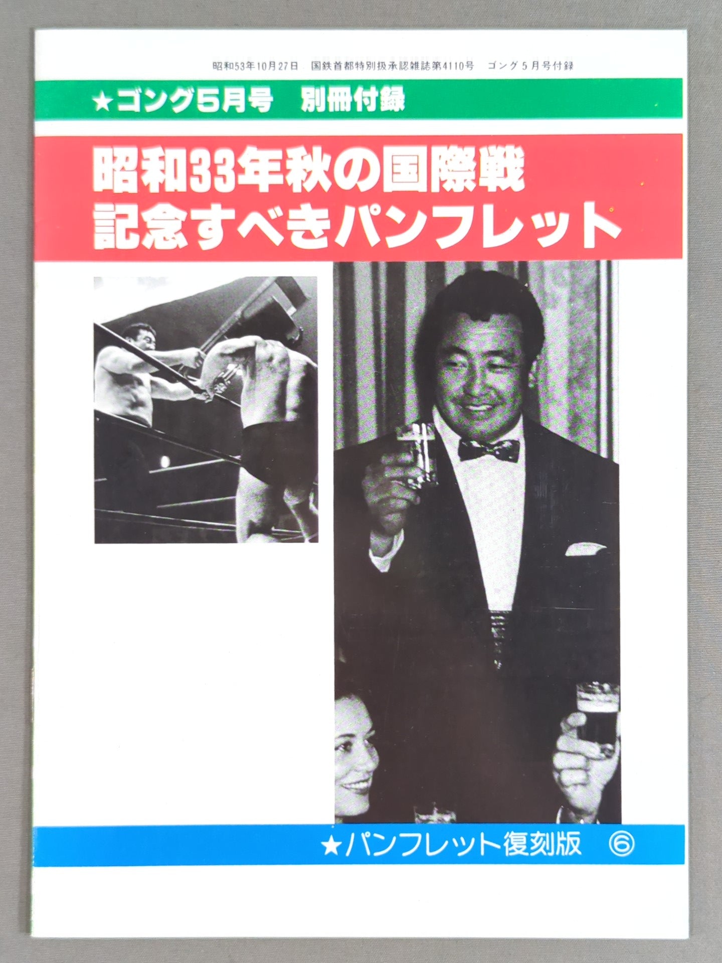 パンフレット【復刻版】⑥ 國際大試合