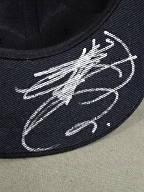 【直筆サイン入り】鈴木みのる「The KING」キャップ①(ブラック×ブラック)