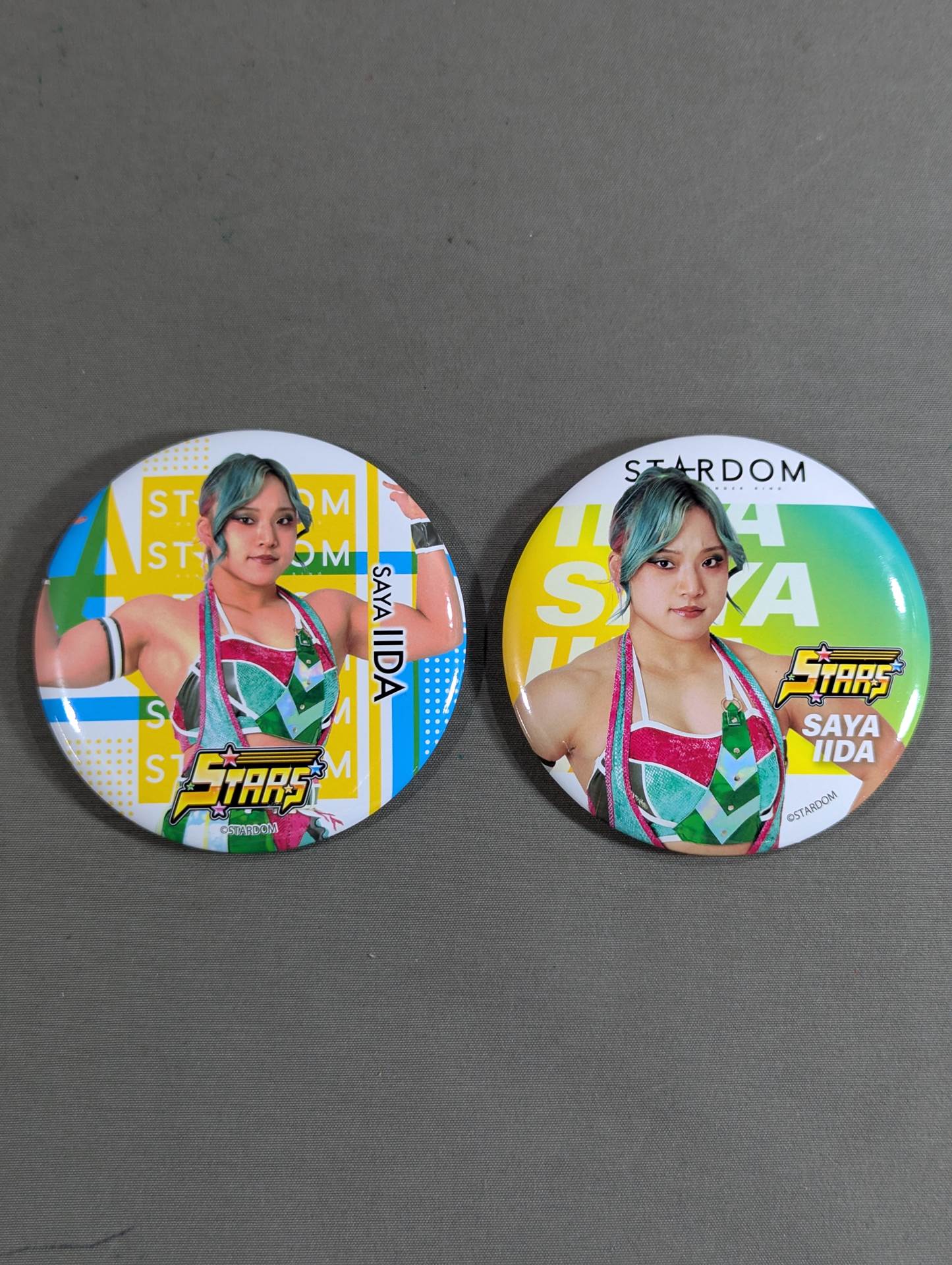 ★ Macho Gori ★ Saya Iida PinBack button Set(1)