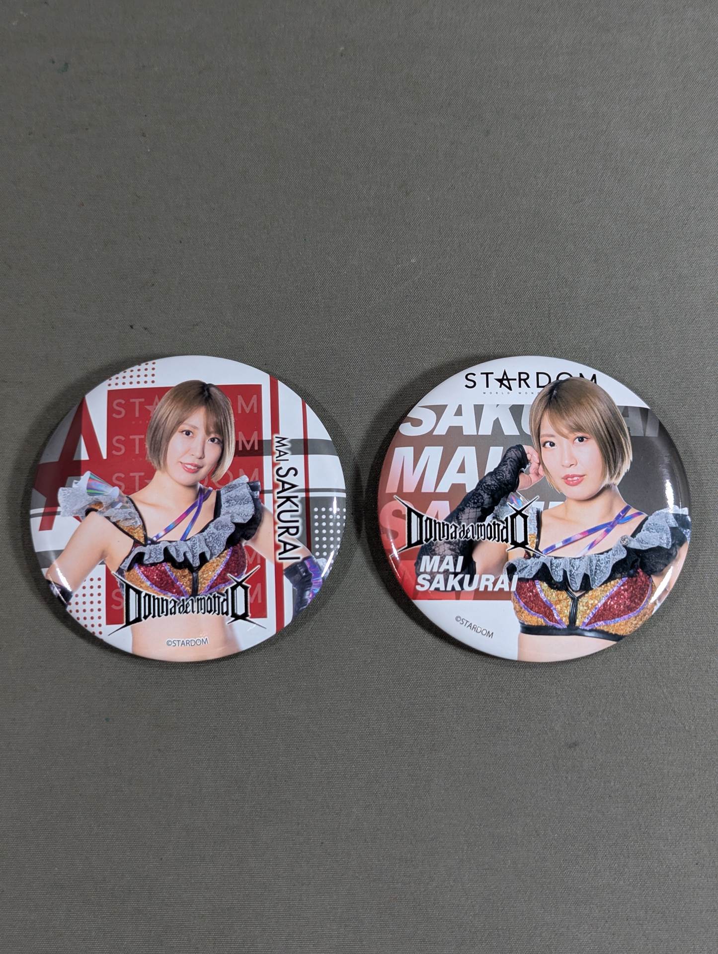 ★ Lady ★ of the Ring MAI SAKURAI PinBack button Set(1)