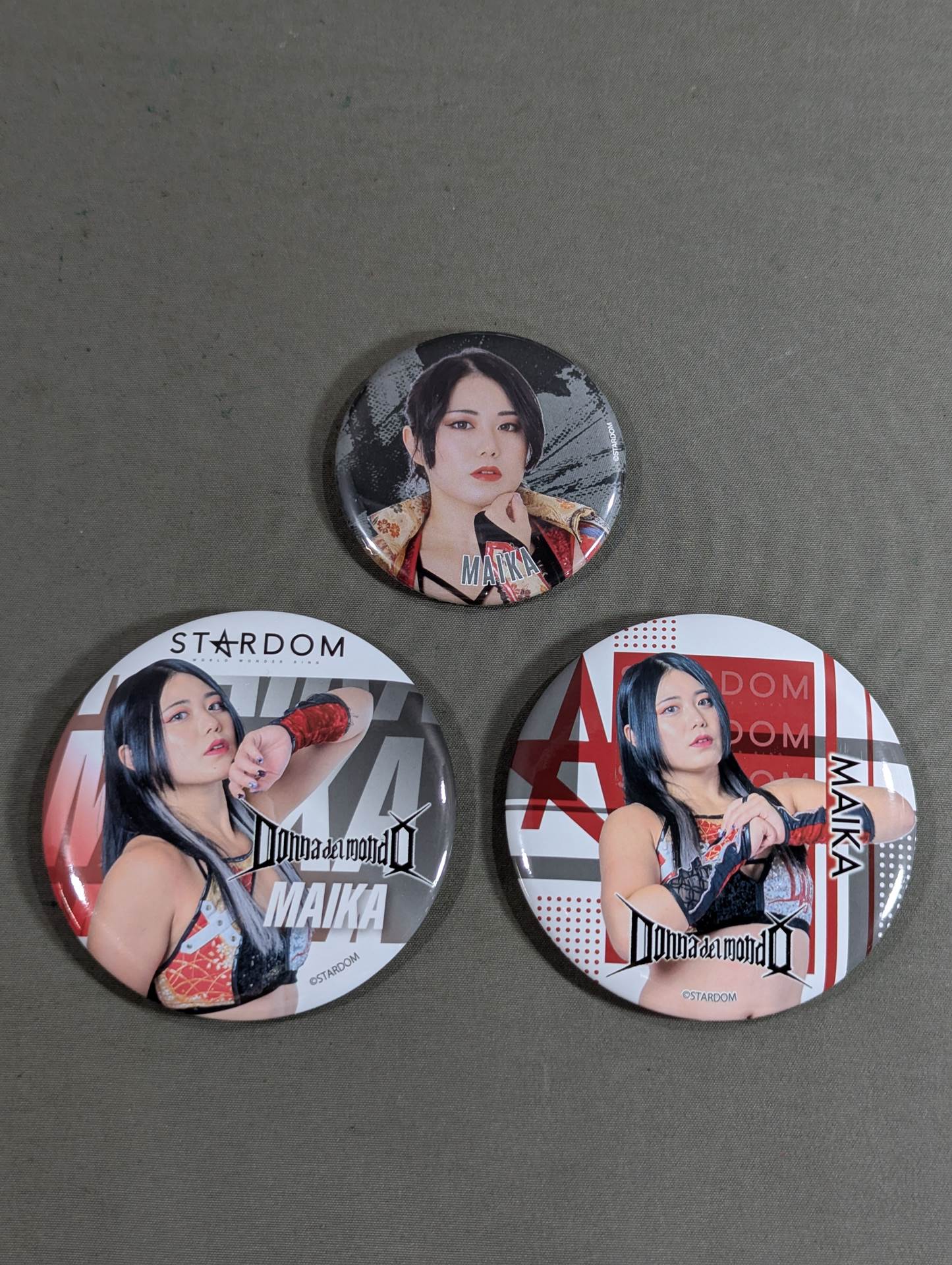 ★ Flames, Crimson Cannon ★ Maika PinBack button Sets(2)