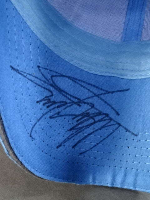 【直筆サイン入り】ウルティモ・ドラゴン マスクキャップ①(ライトブルー)