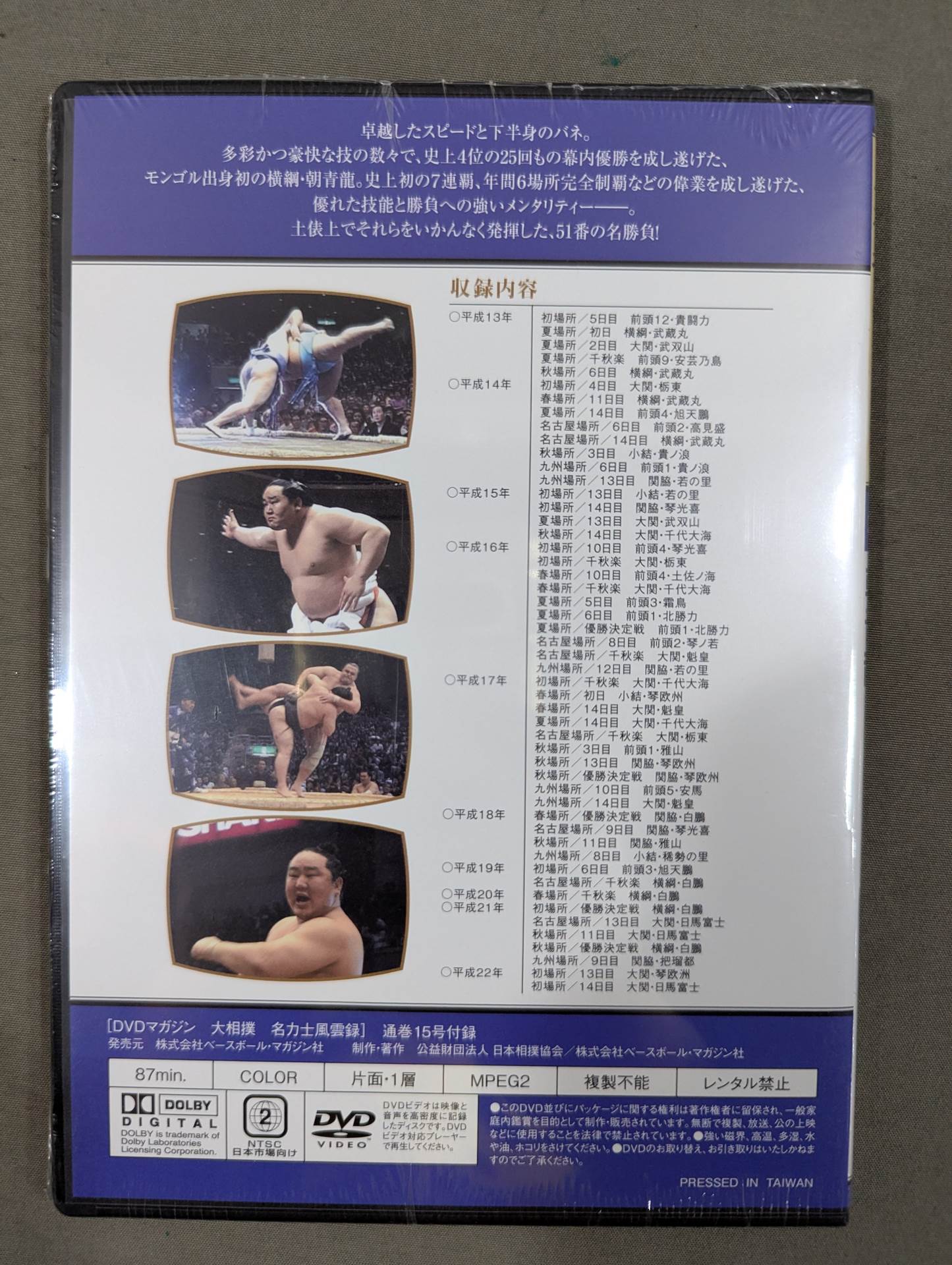 大相撲名力士風雲録 第15号 ★朝青龍★