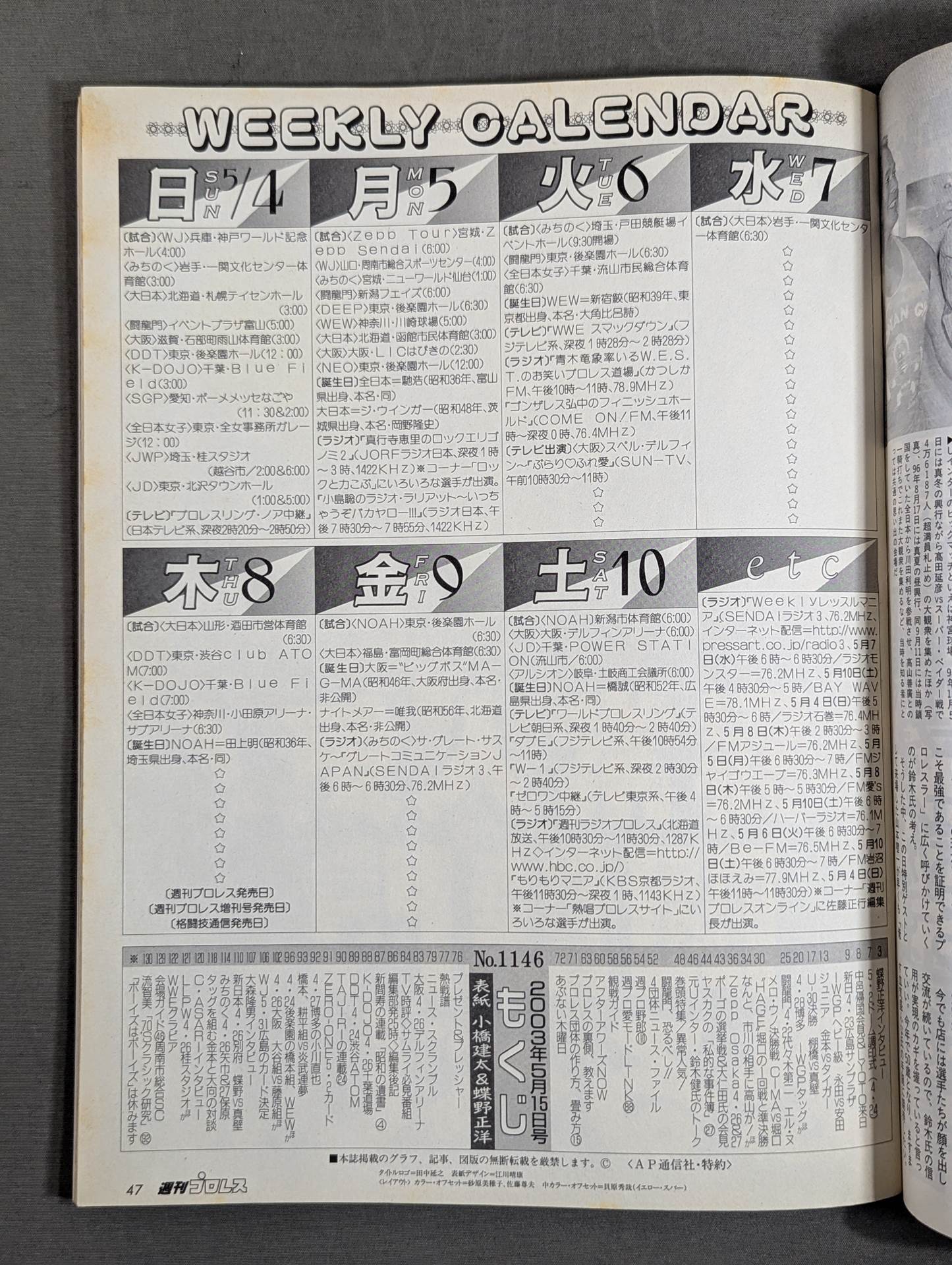 Weekly Pro Wrestling 1146