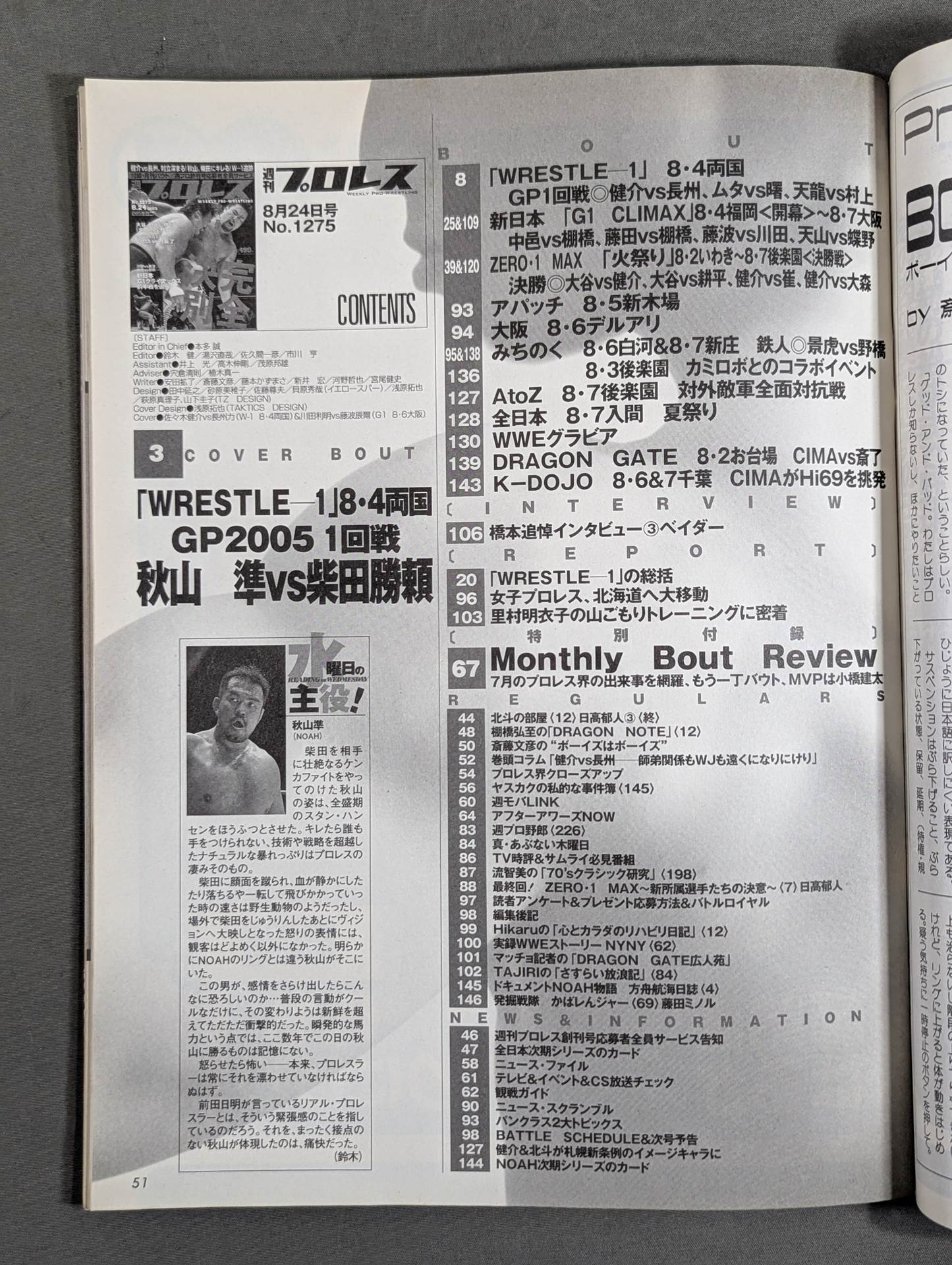 Weekly Pro Wrestling 1275