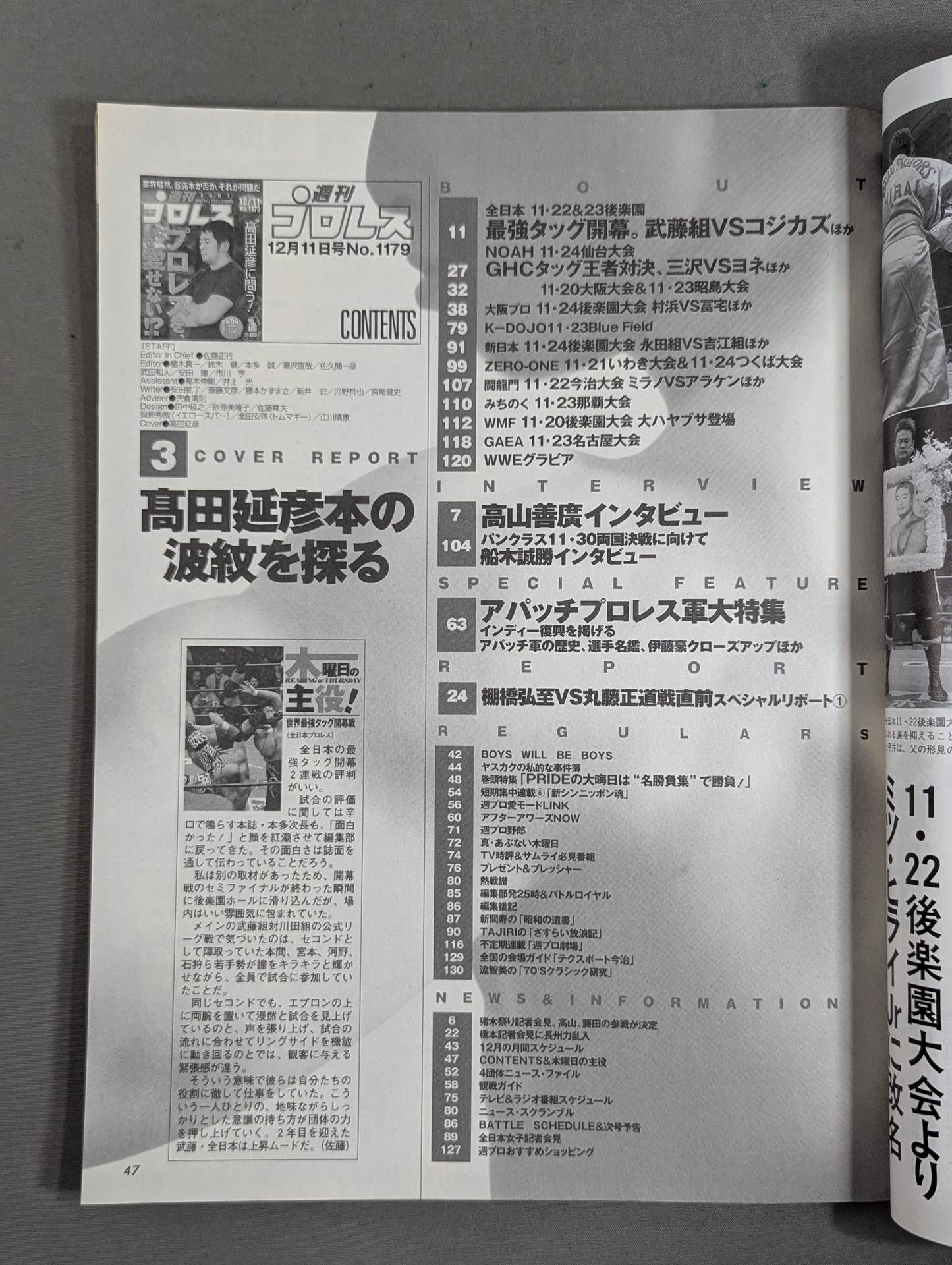 Weekly Pro Wrestling 1179