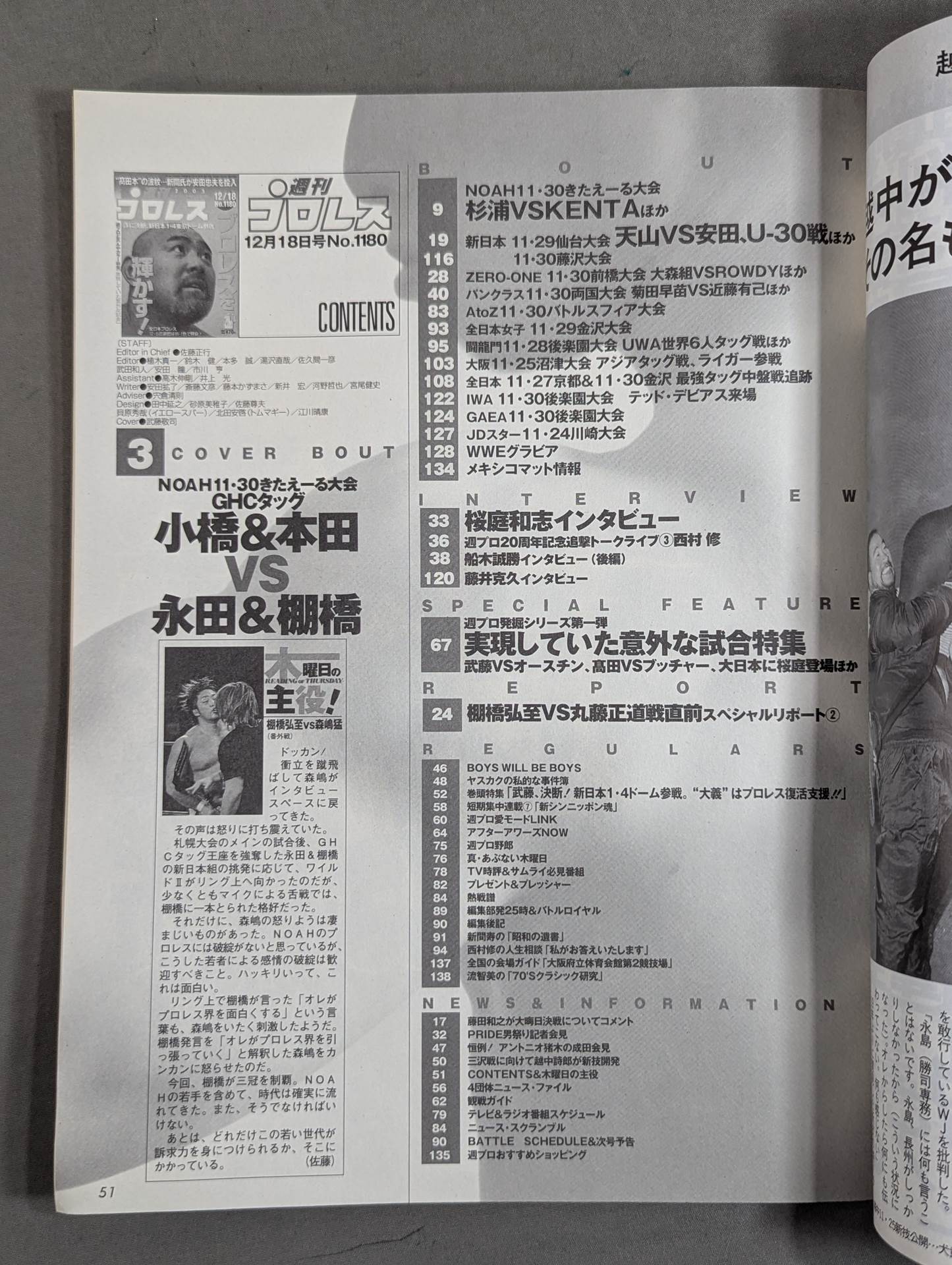 Weekly Pro Wrestling 1180