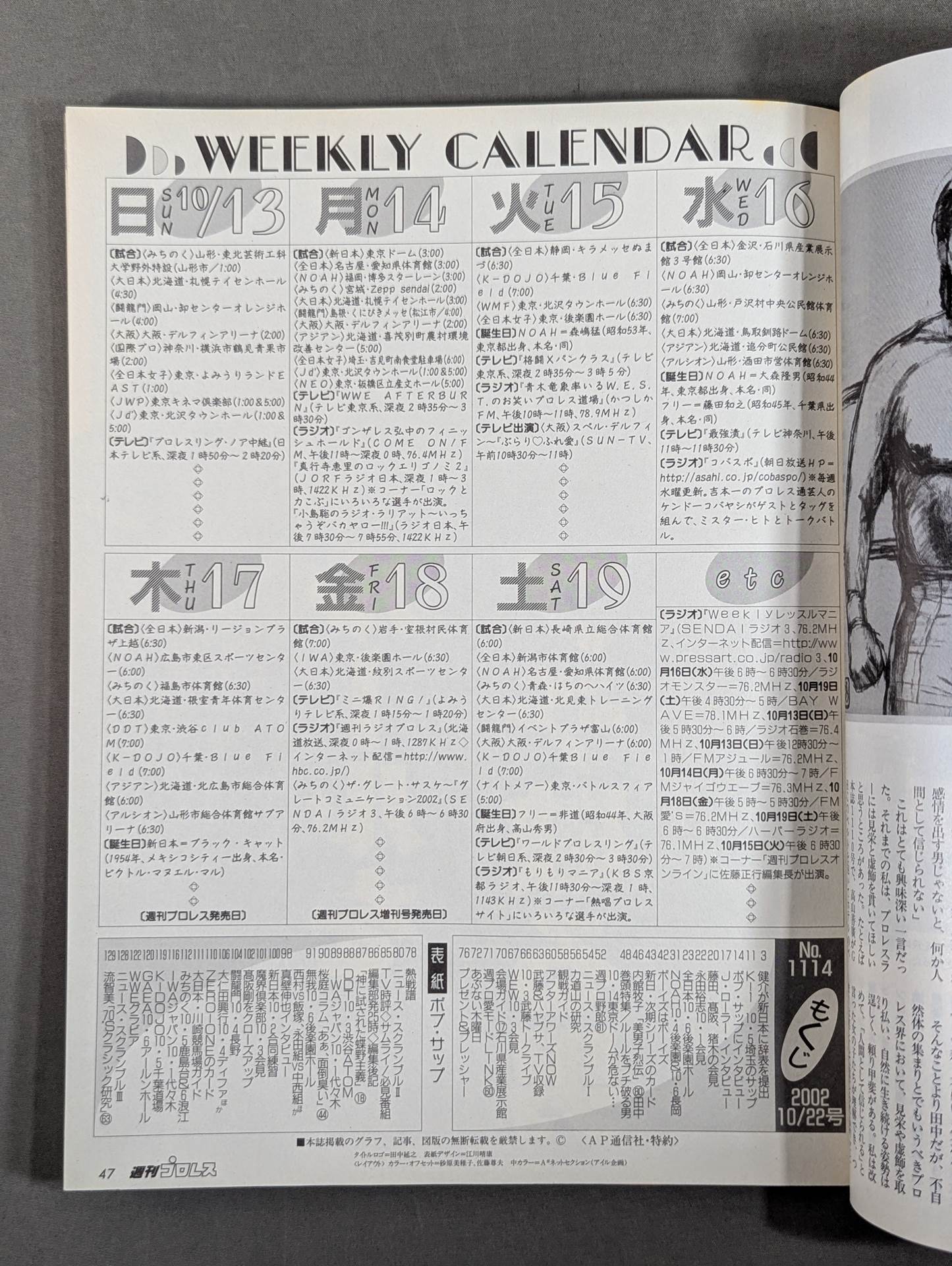 Weekly Pro Wrestling 1114