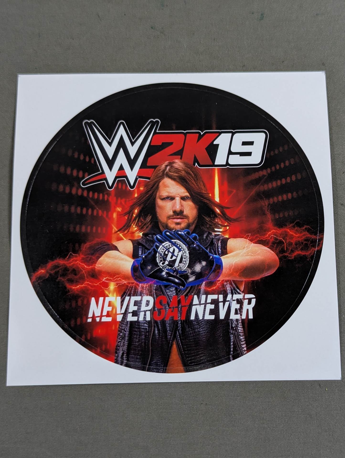 AJ Styles WWE2K19 Stickers