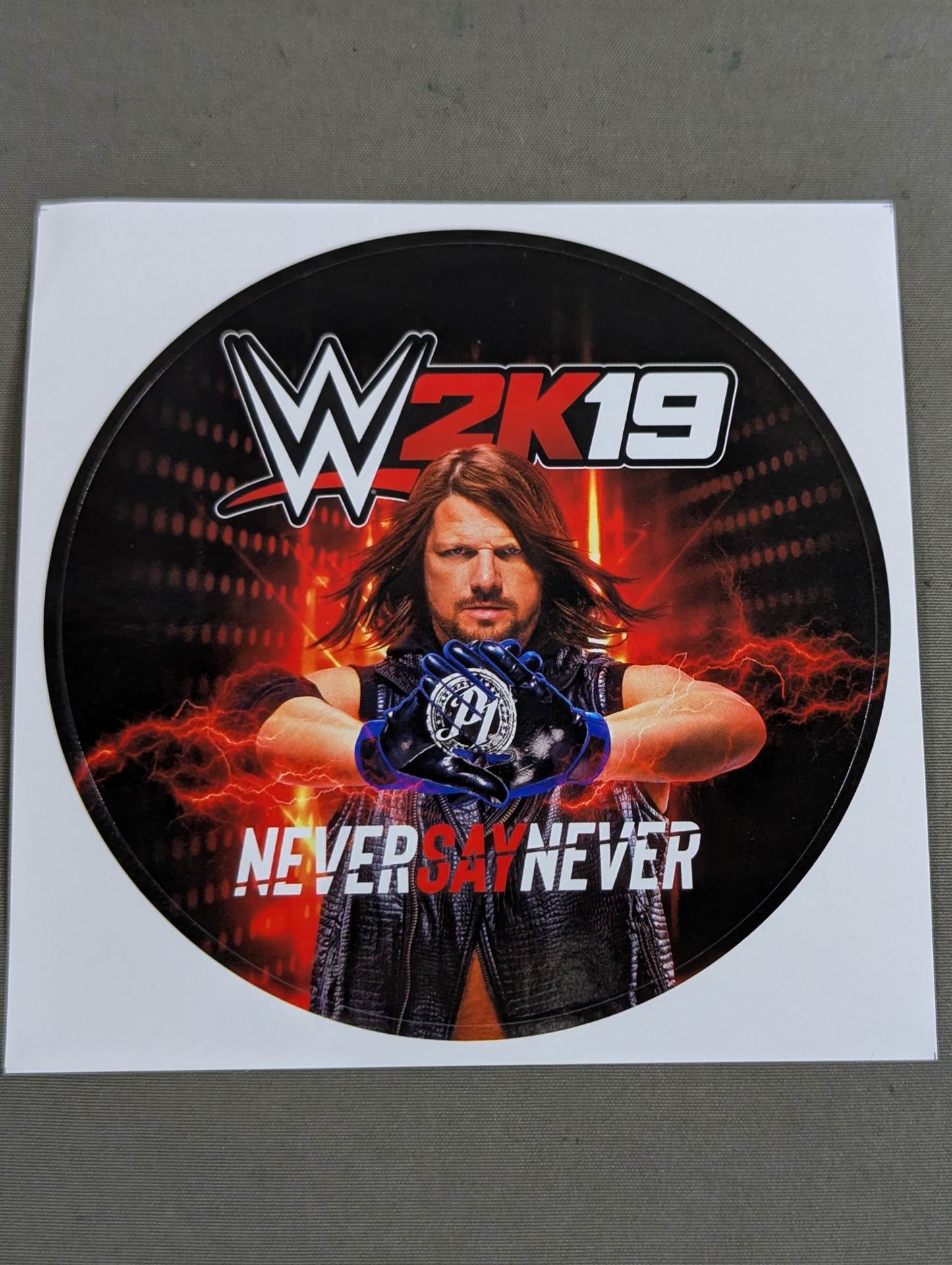 AJ Styles WWE2K19 Stickers