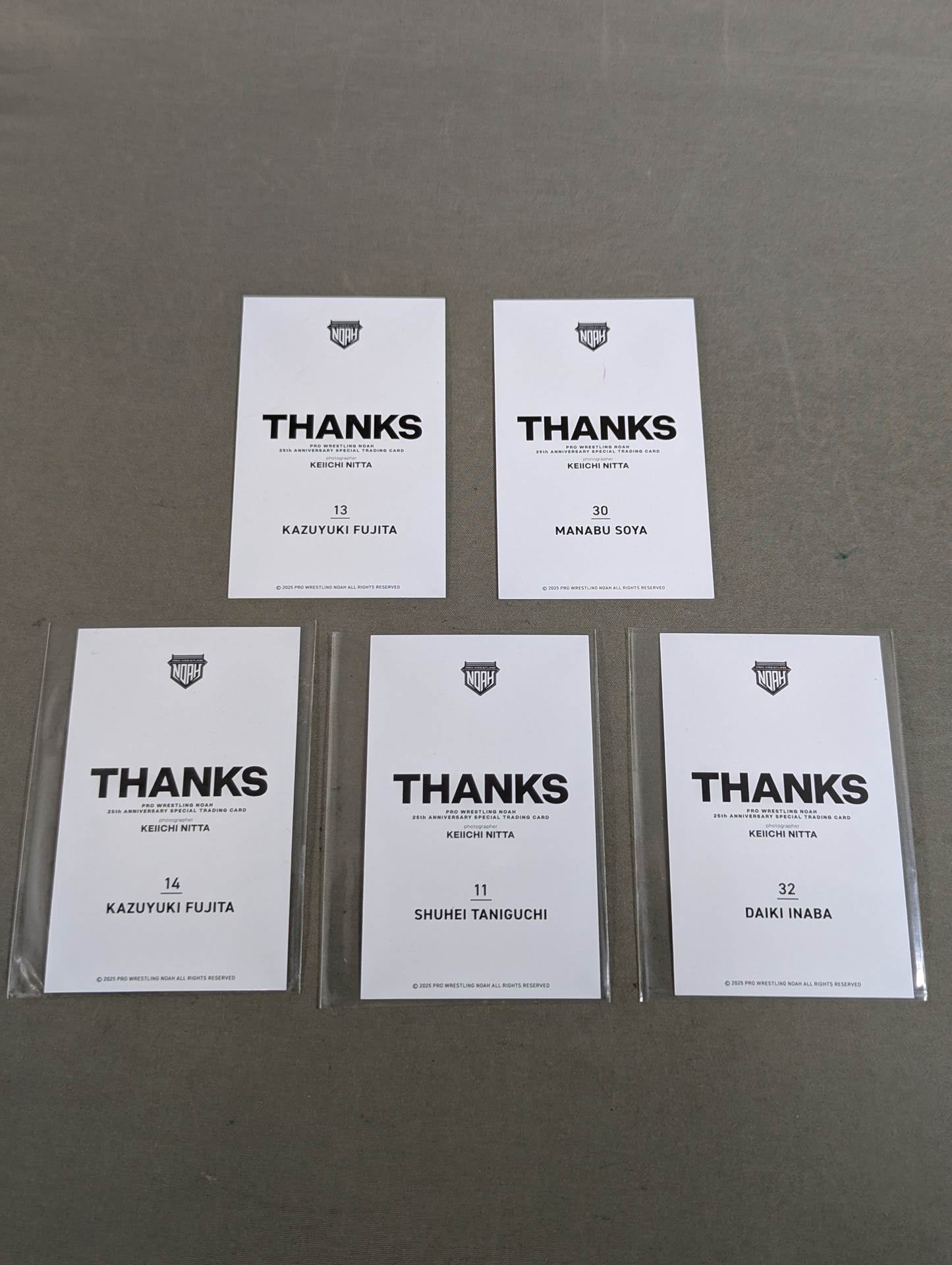 NOAH THANKS HAKOBUNE trading card set