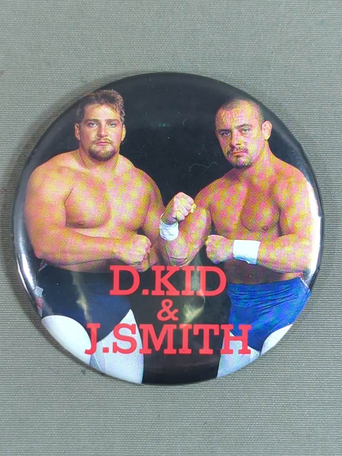 ★ニュー・ブリティッシュ・ブルドッグス★ ダイナマイト・キッド&ジョニー・スミス 缶バッジ