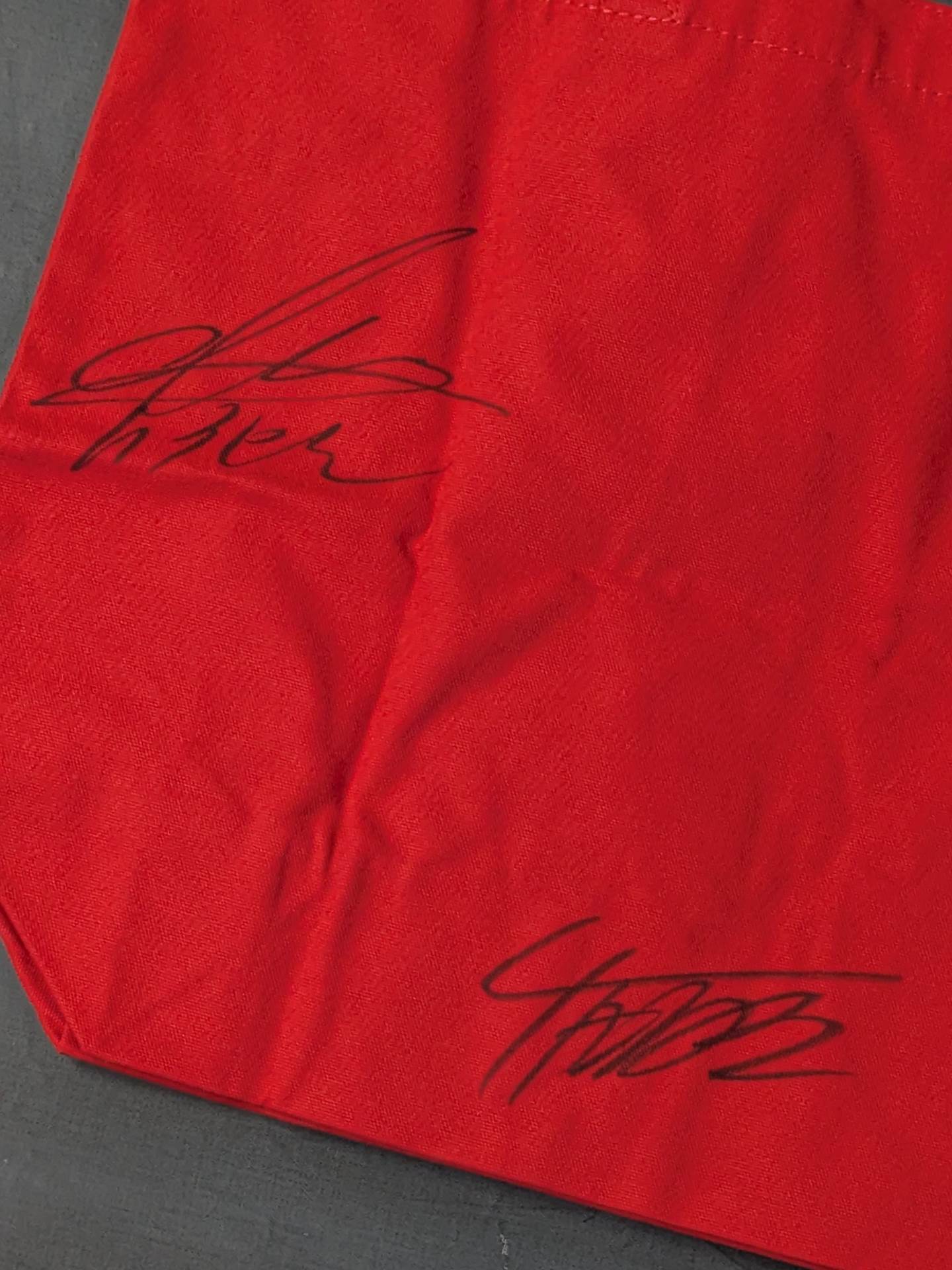 [3 fighters hand signed autograph Kongo "REBELLION" tote bag