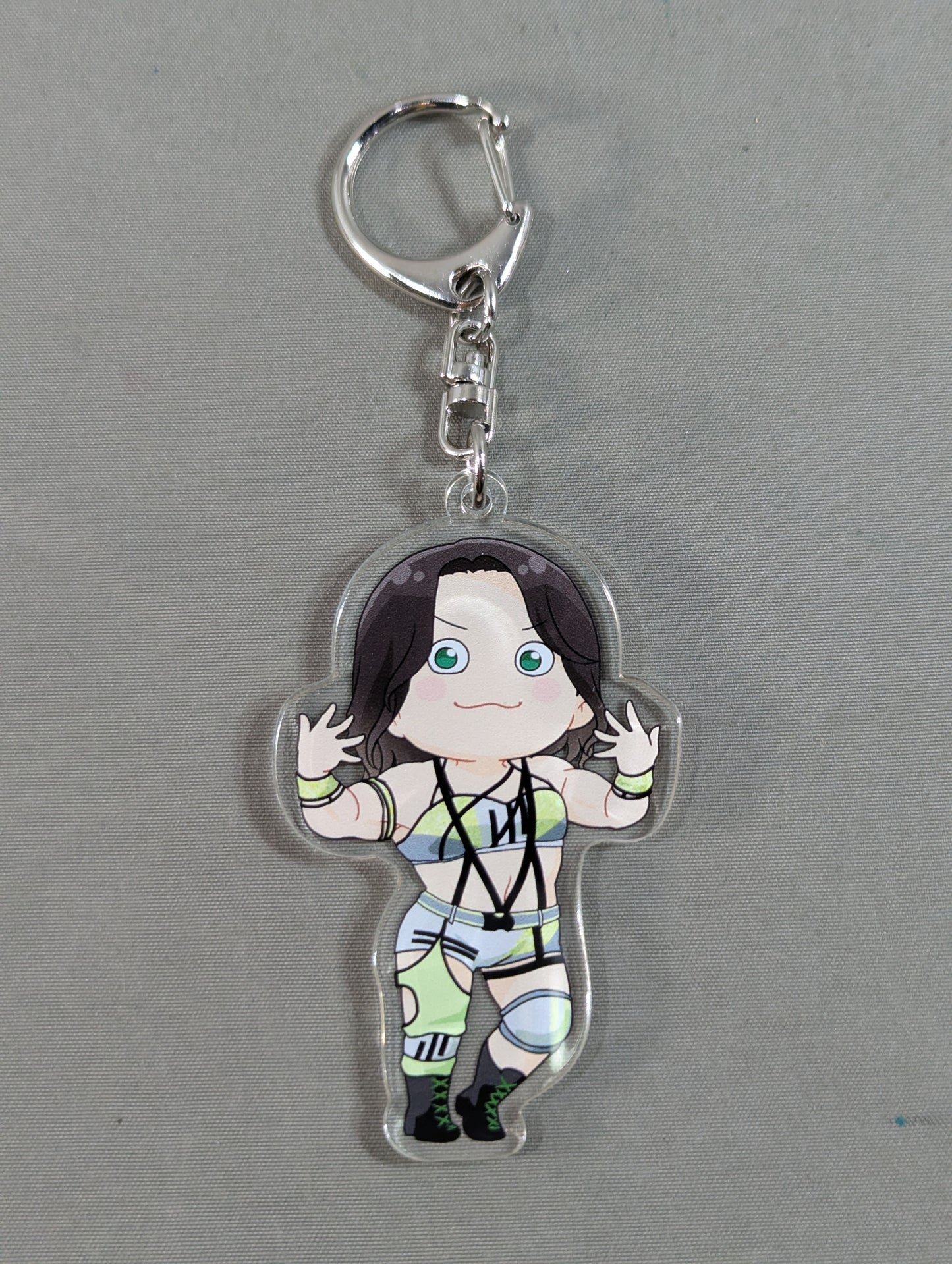 飯田沙耶 ランダムイラストアクキー Illustration by たぬきち