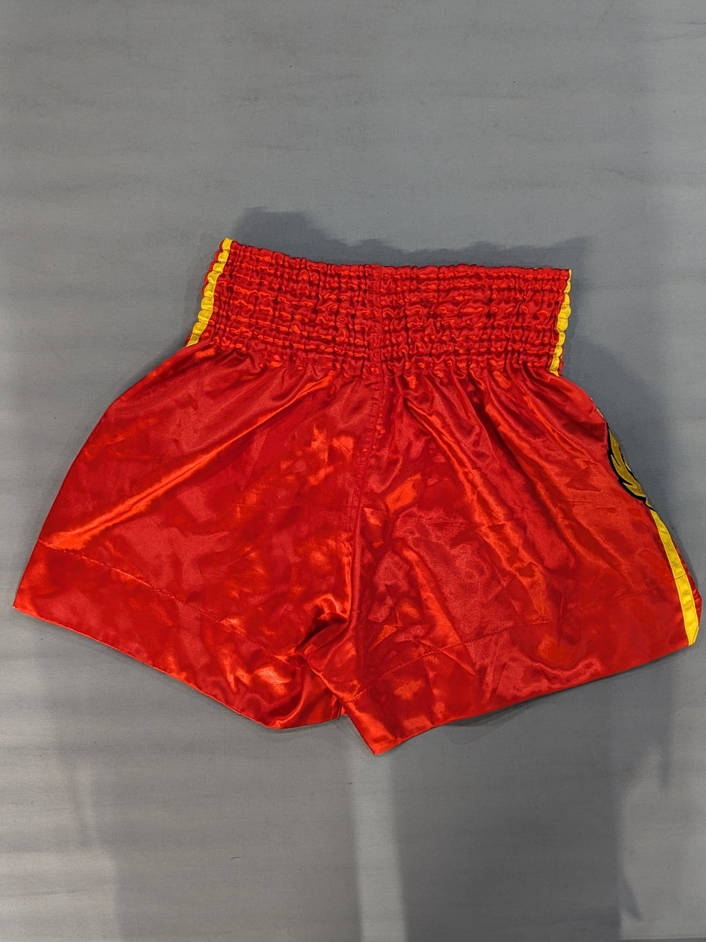 Muay Thai Trunks (7) (Red, Tiger)