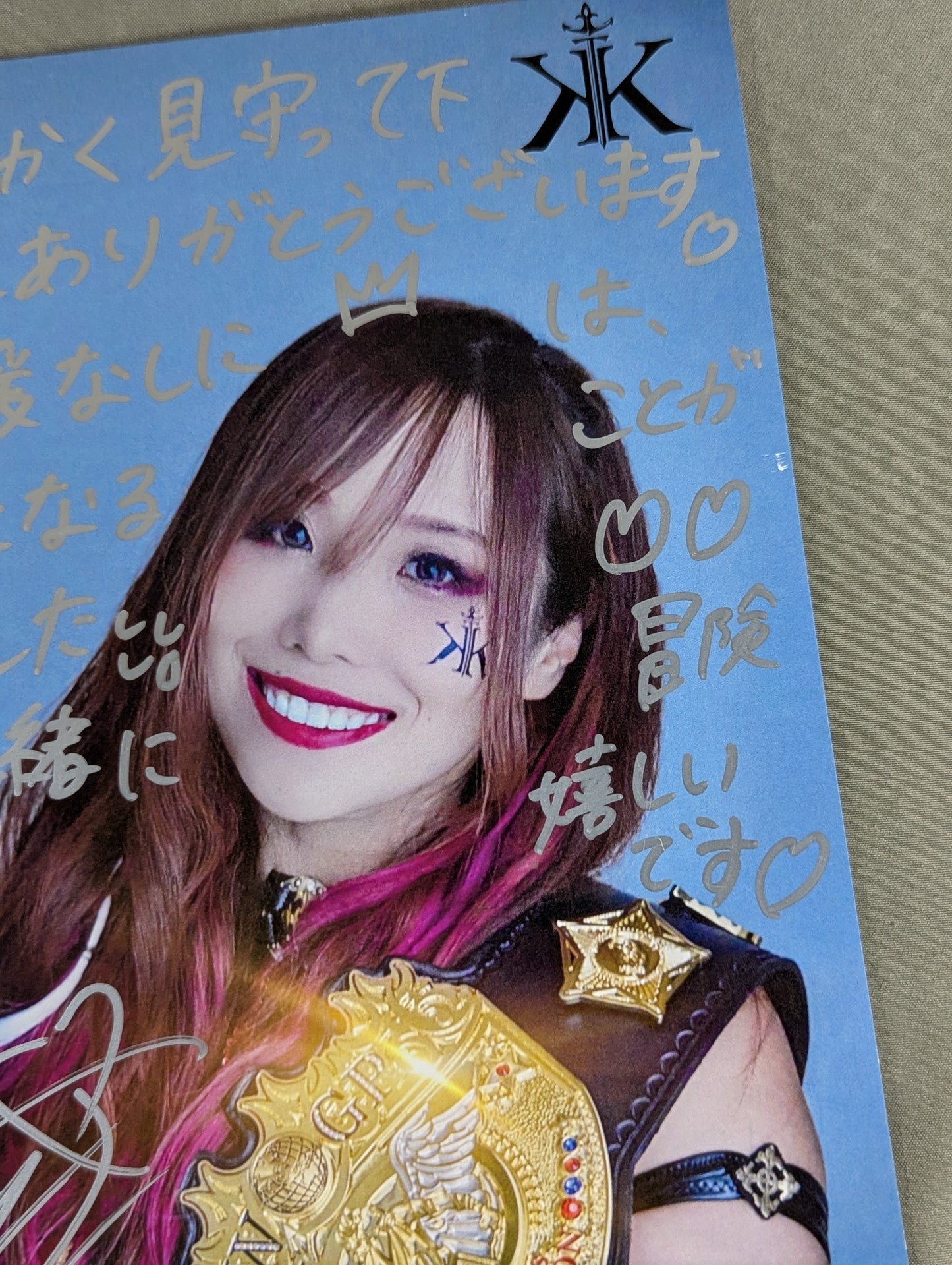★ The first IWGP Women's Championship ★ KAIRI hand signed autograph Pro-Photo (A-1)