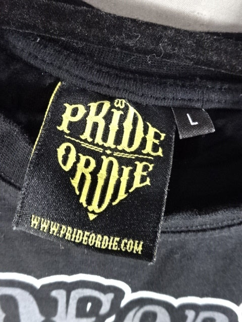 PRIDE OR DIE T-Shirt (3) (Black)