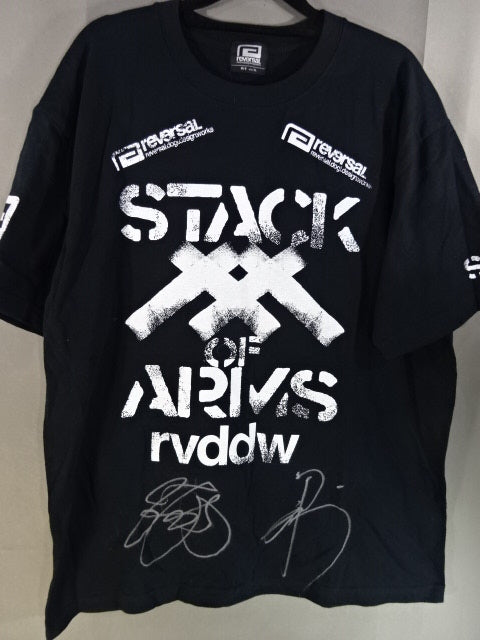 2選手直筆サイン入り】STACK OF ARMS×reversal Tシャツ – 闘道館