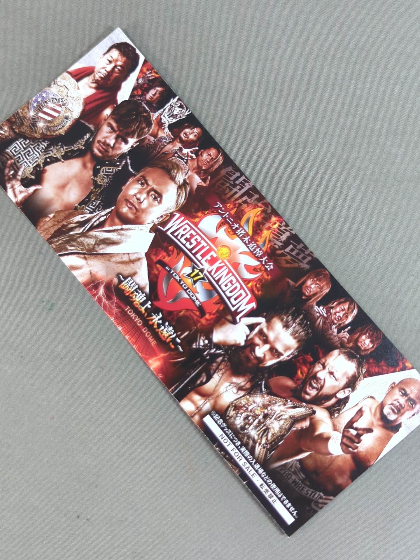 ★ ★ not sold in stores New Japan Pro Wrestling 1.4 Antonio Inoki Memorial Tournament Commemorative Ticket