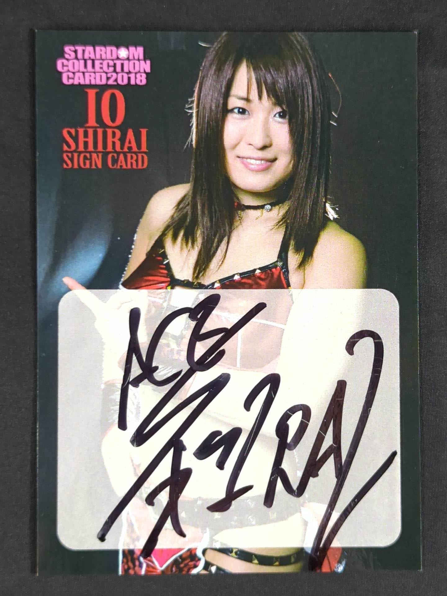 2018 IO SHIRAI MEMORIAL COLLECTION CARD 紫雷イオ 公式サインカード