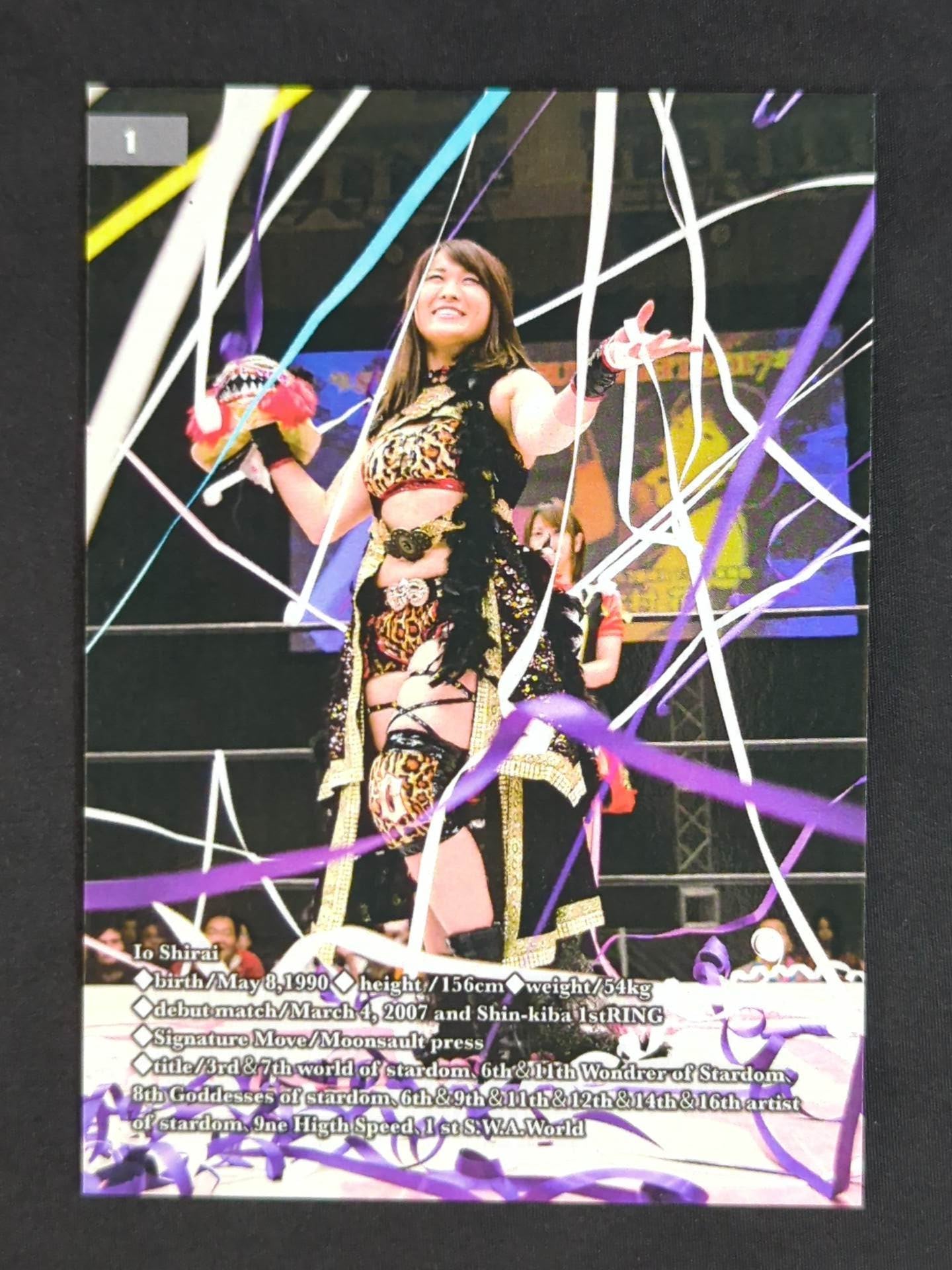 2018 IO SHIRAI MEMORIAL COLLECTION CARD 紫雷イオ 公式サインカード(1)