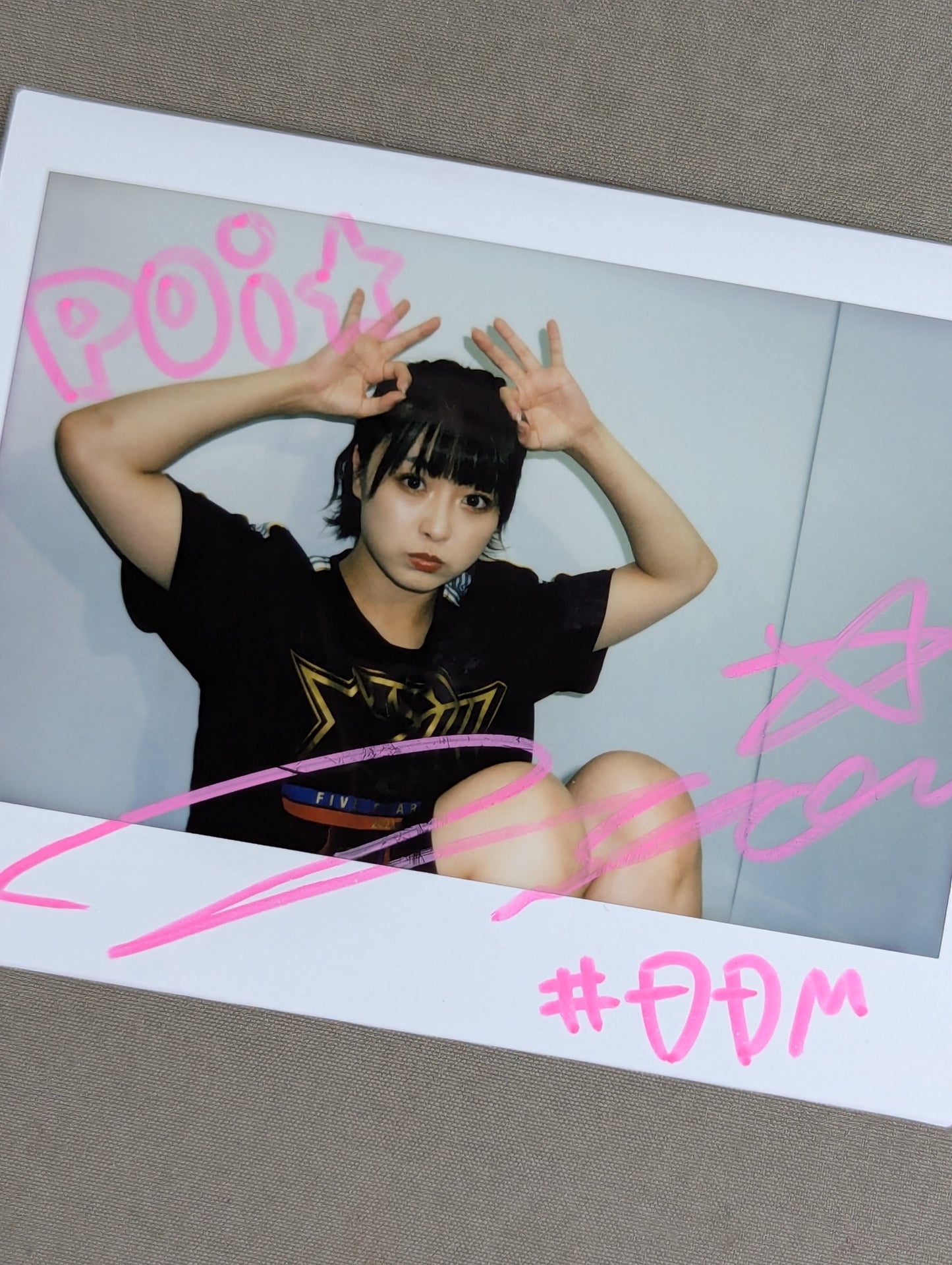 NATSUPOI hand signed autograph Cheki (G-8)